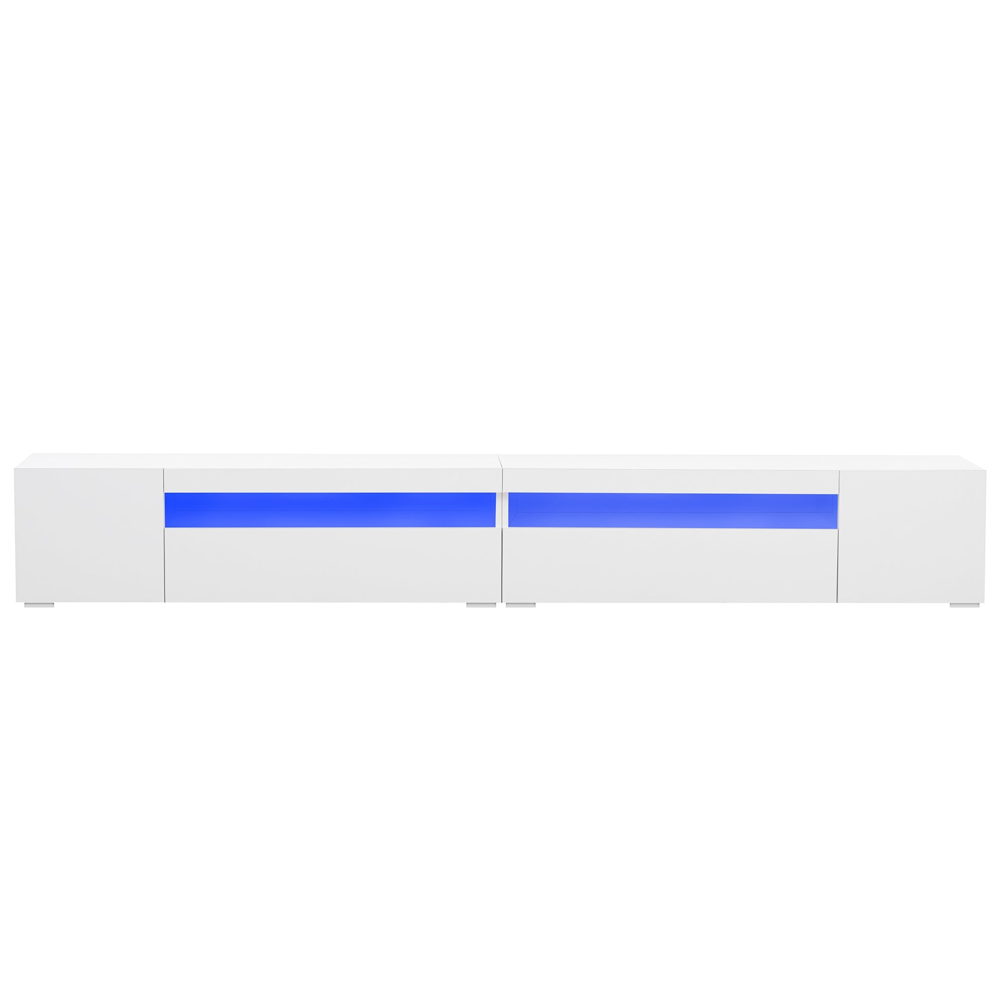 Logidon Wit Modern TV-meubel 240 cm Variabele LED-verlichting