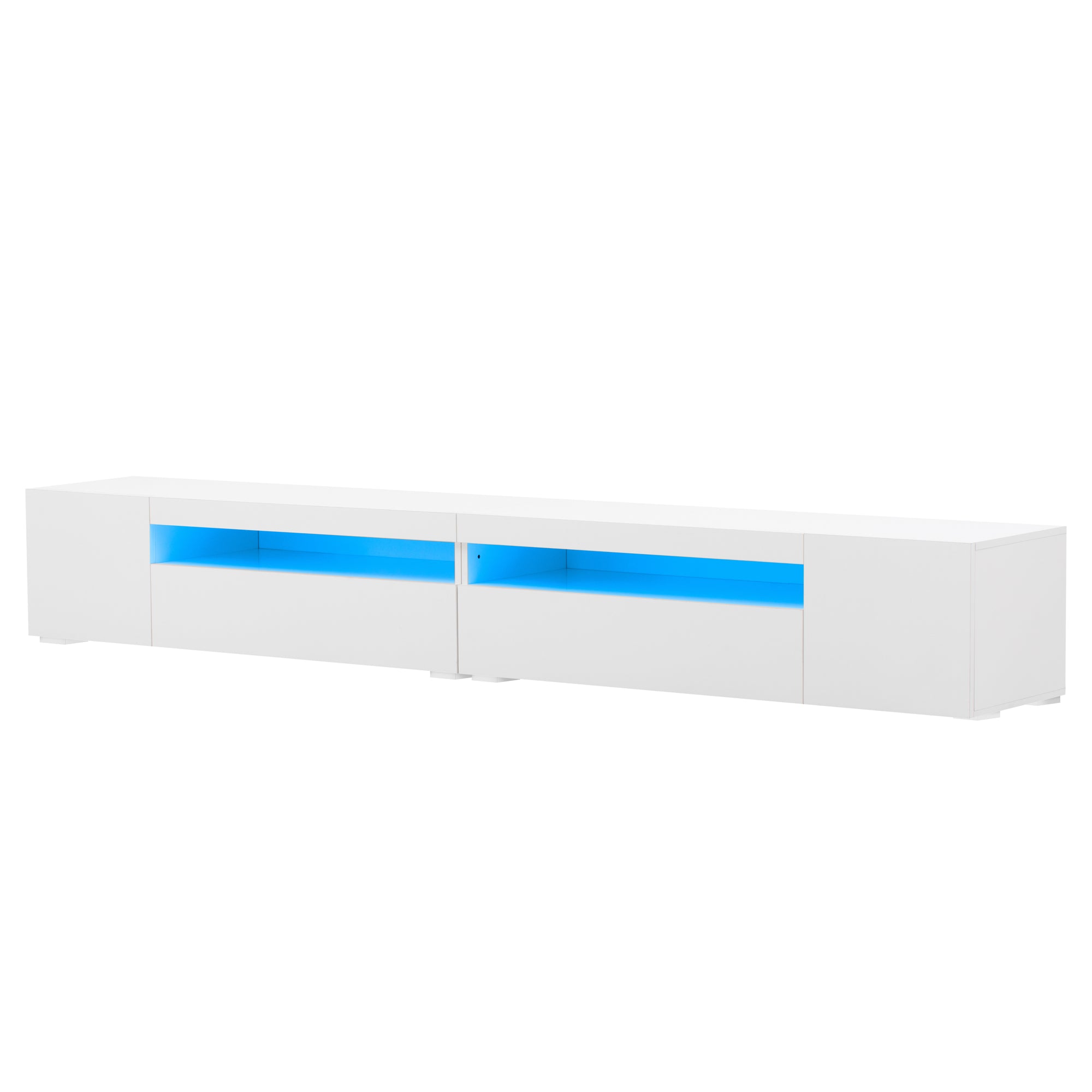 Logidon Wit Modern TV-meubel 240 cm Variabele LED-verlichting