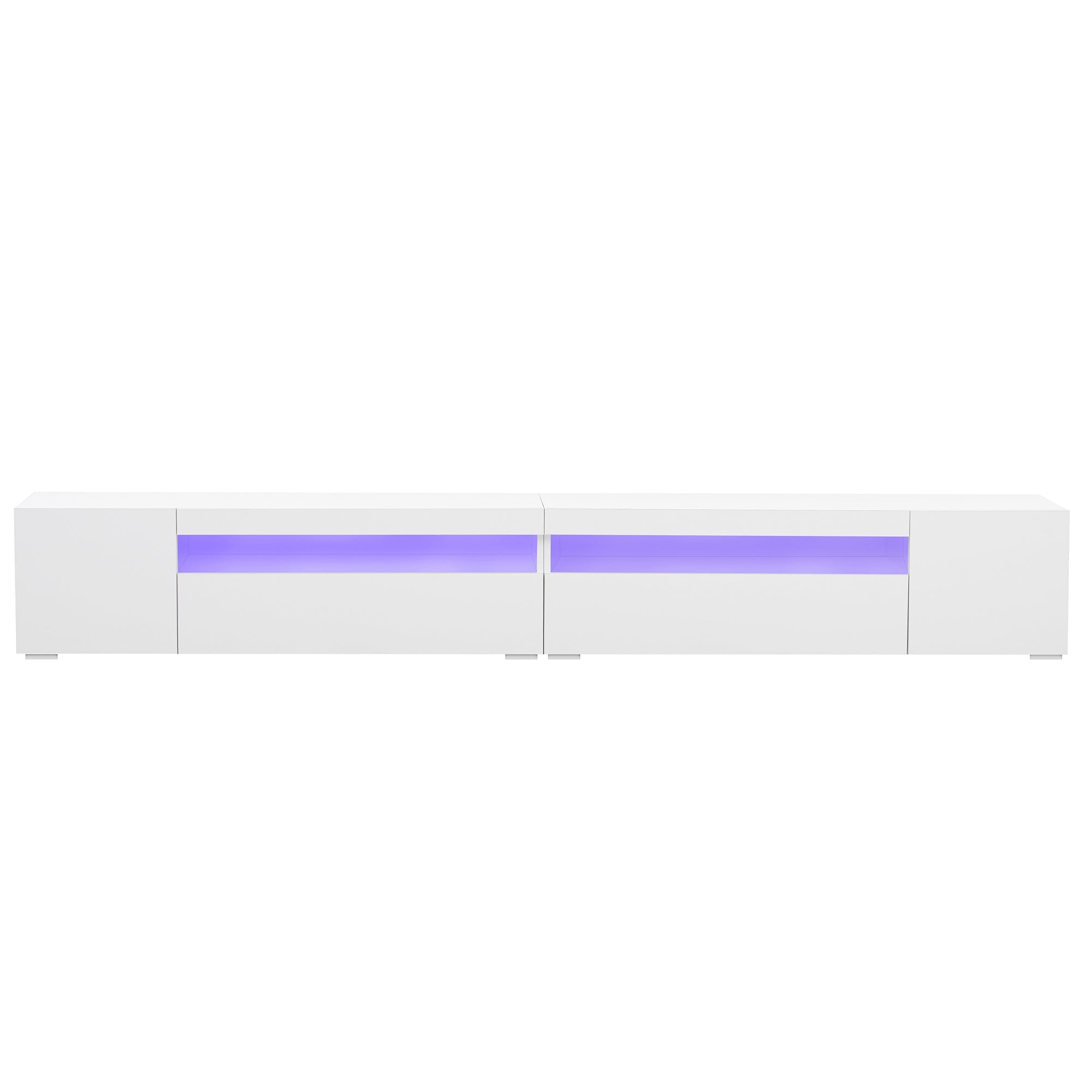 Logidon Wit Modern TV-meubel 240 cm Variabele LED-verlichting