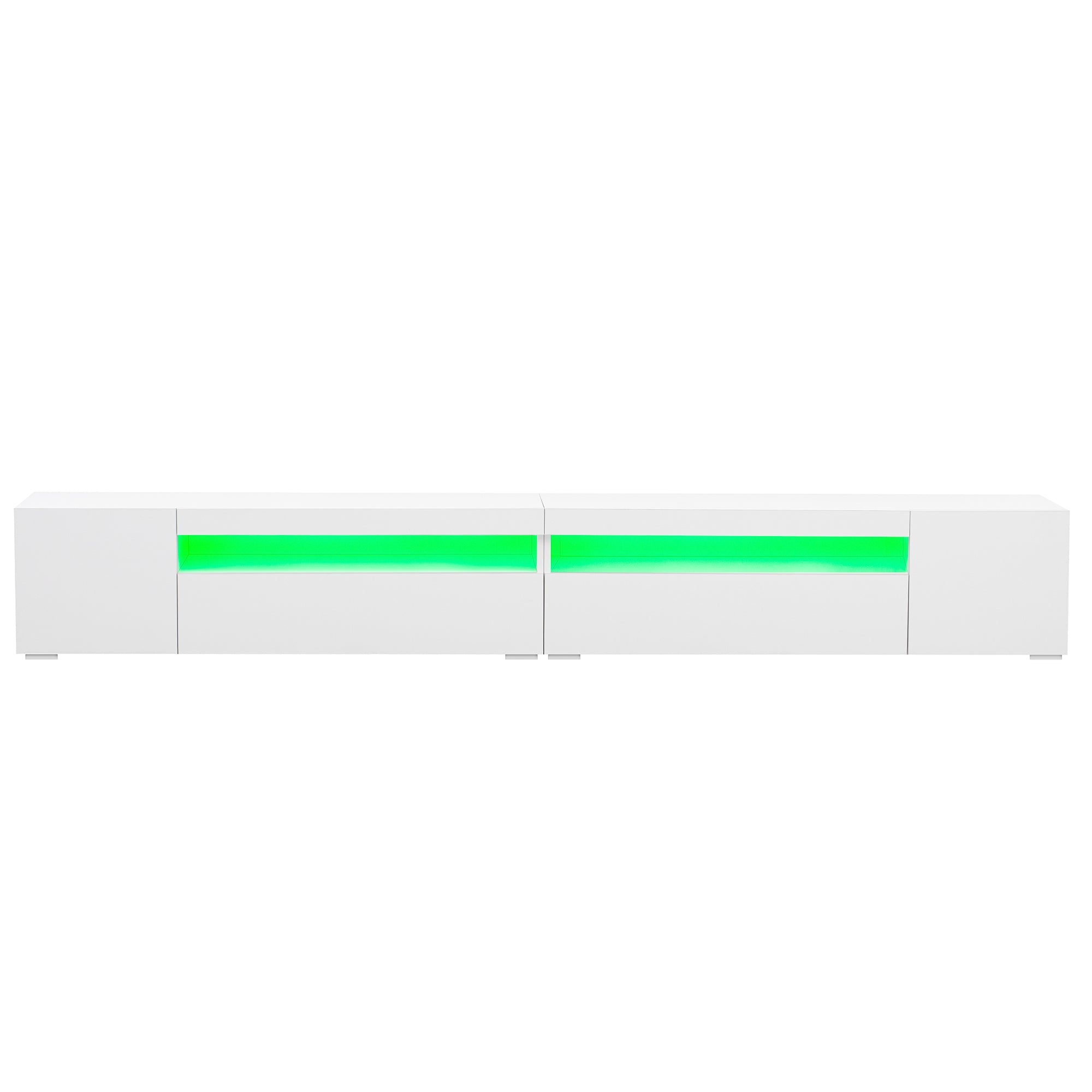Logidon Wit Modern TV-meubel 240 cm Variabele LED-verlichting
