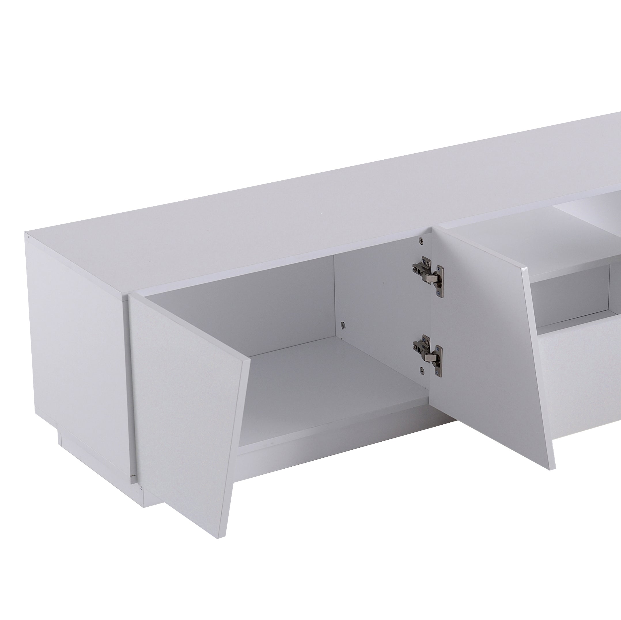 Logidon Modern tv-meubel 170 cm patchwork-design wit glanzende fronten