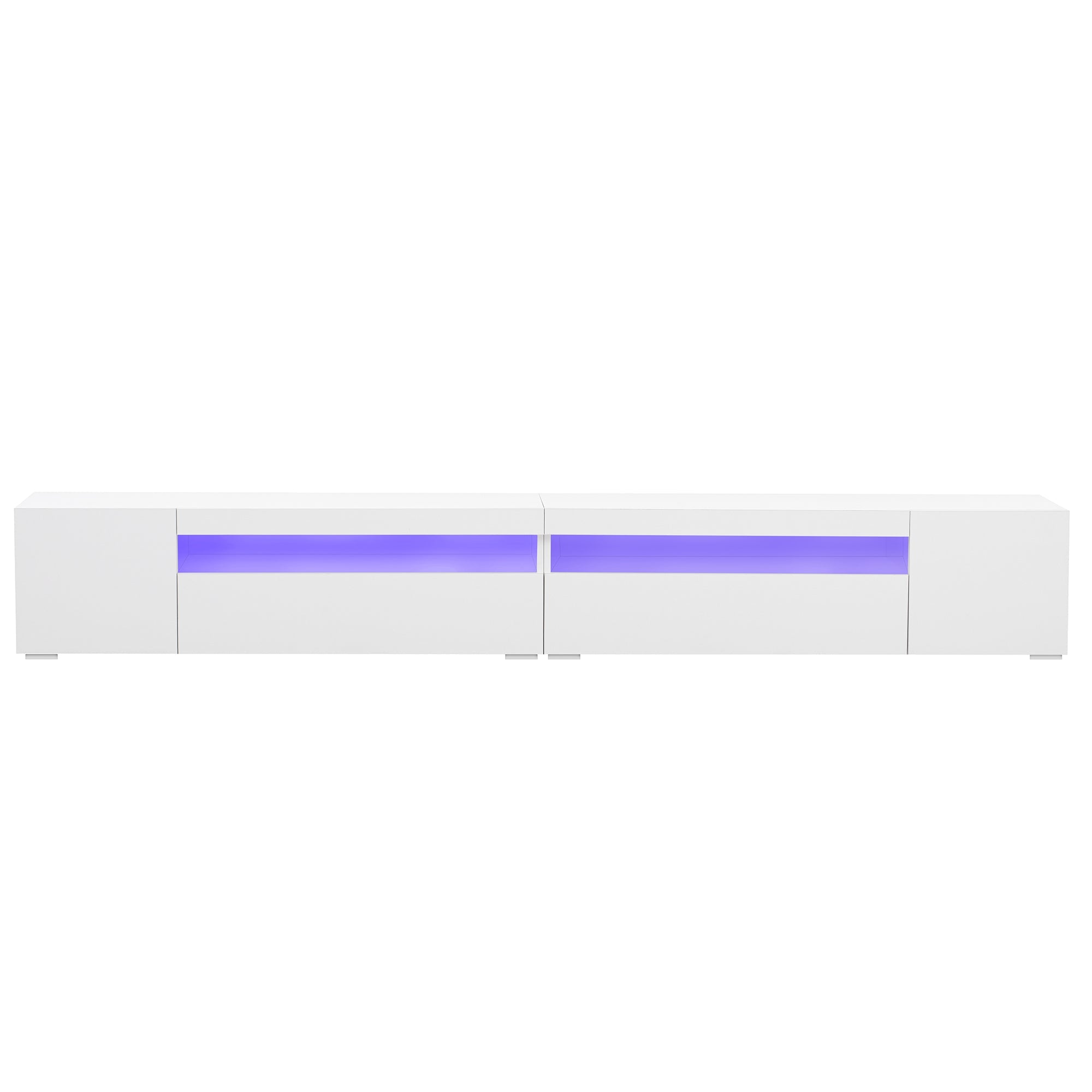 Logidon Wit Modern TV-meubel 240 cm Variabele LED-verlichting