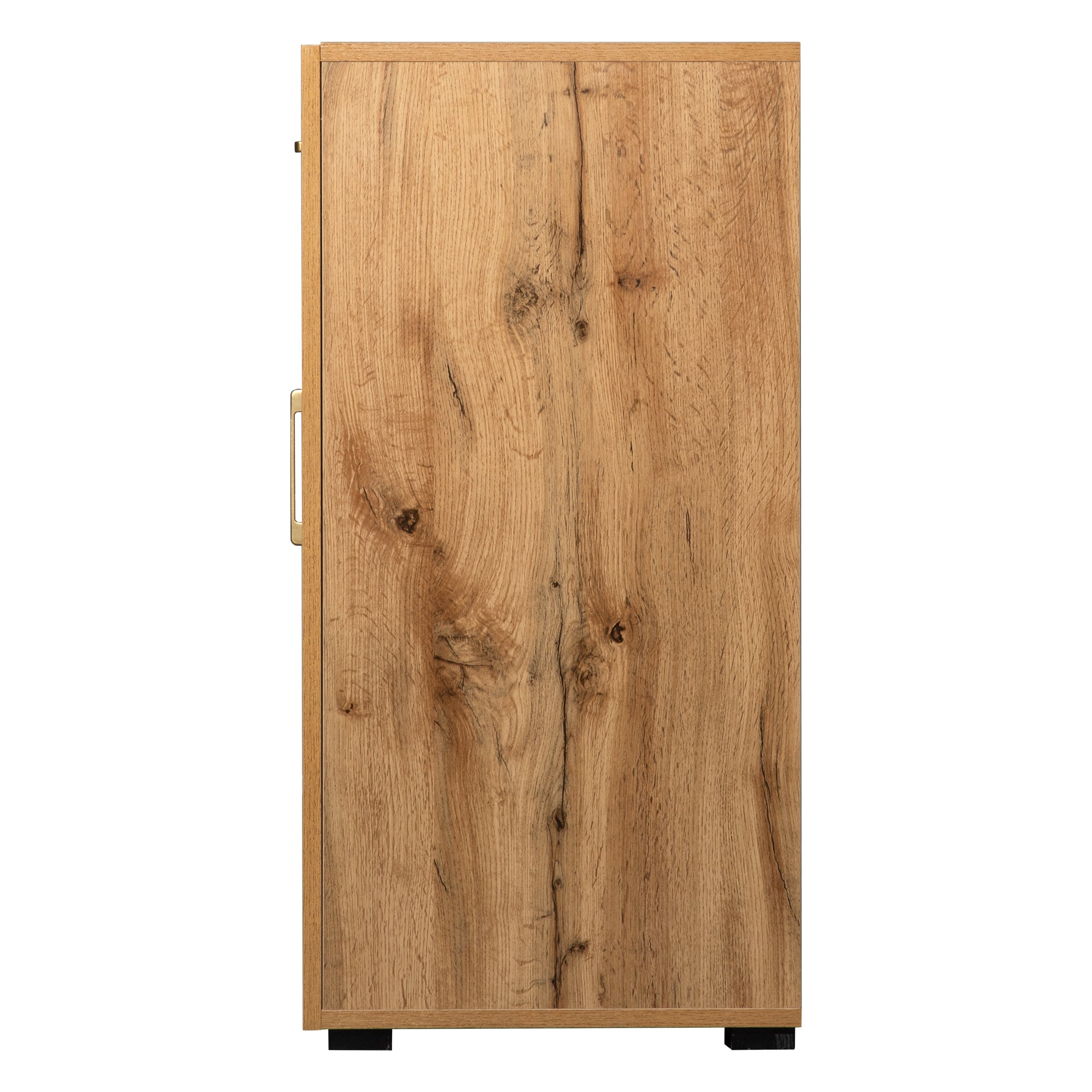 Logidon dressoir 208x39,5x80 cm bruin wit, 4 deuren, 2 lades