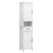 Logidon dubbele deur smalle hoge kast wit MDF 165x40x30 cm