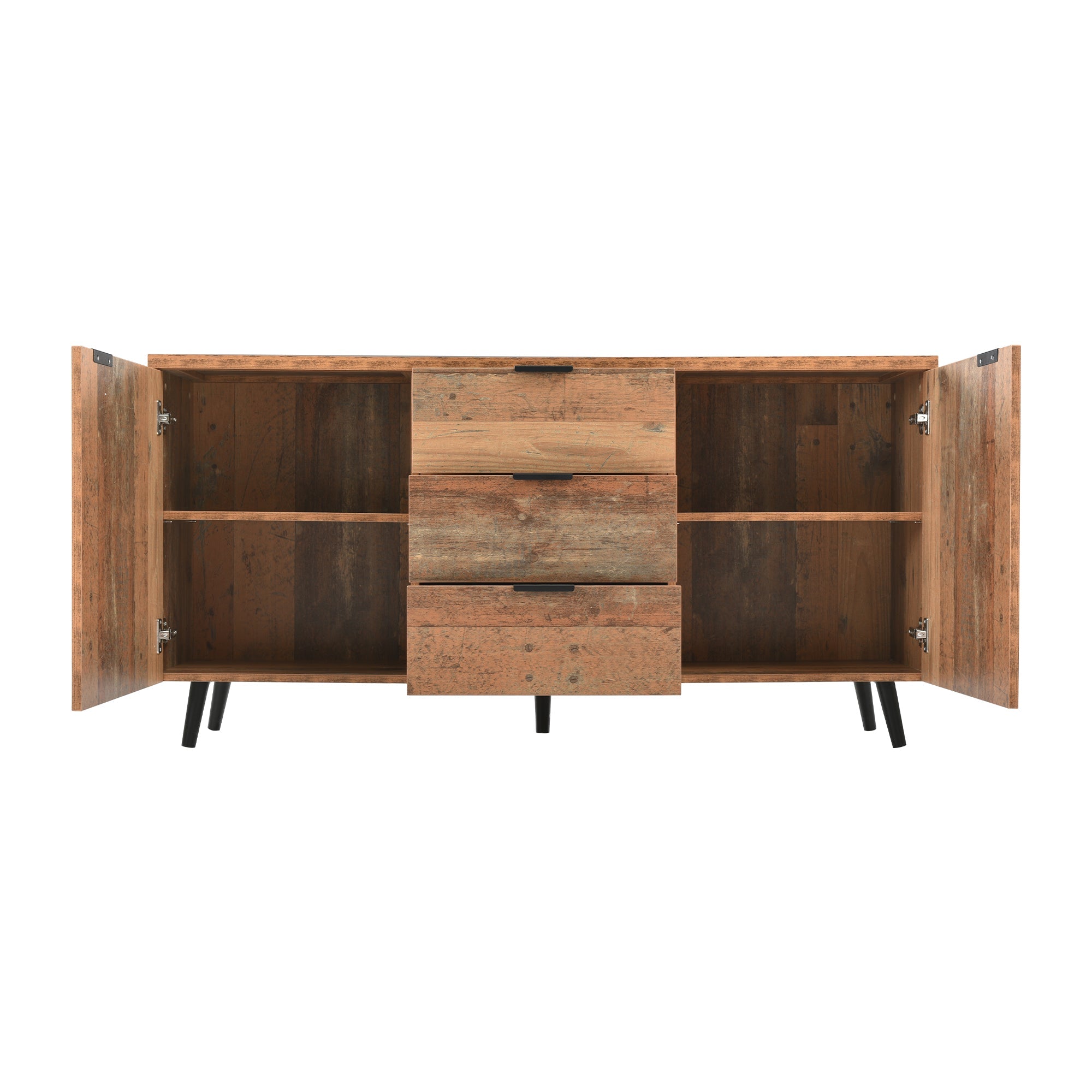 Logidon Sideboard TV Cabinet Adjustable Shelves 140 cm Vintage Brown