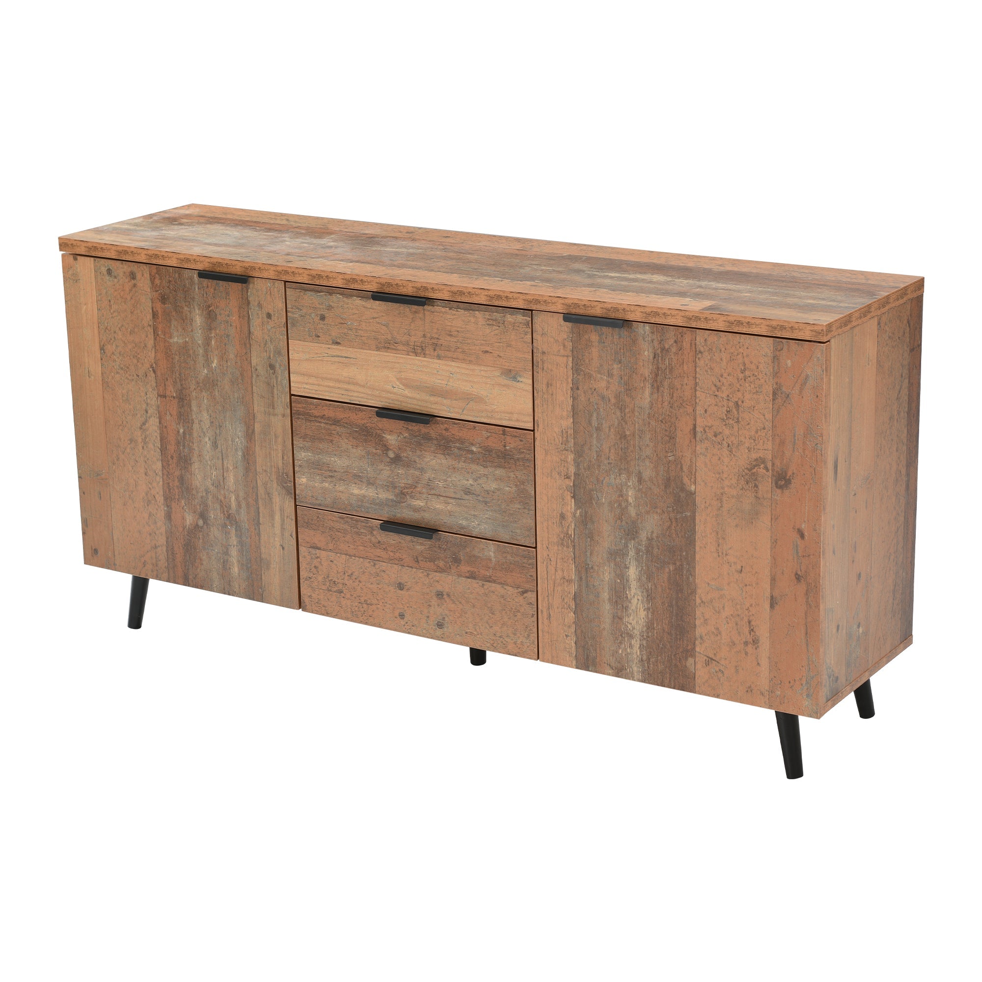 Logidon Sideboard TV Cabinet Adjustable Shelves 140 cm Vintage Brown