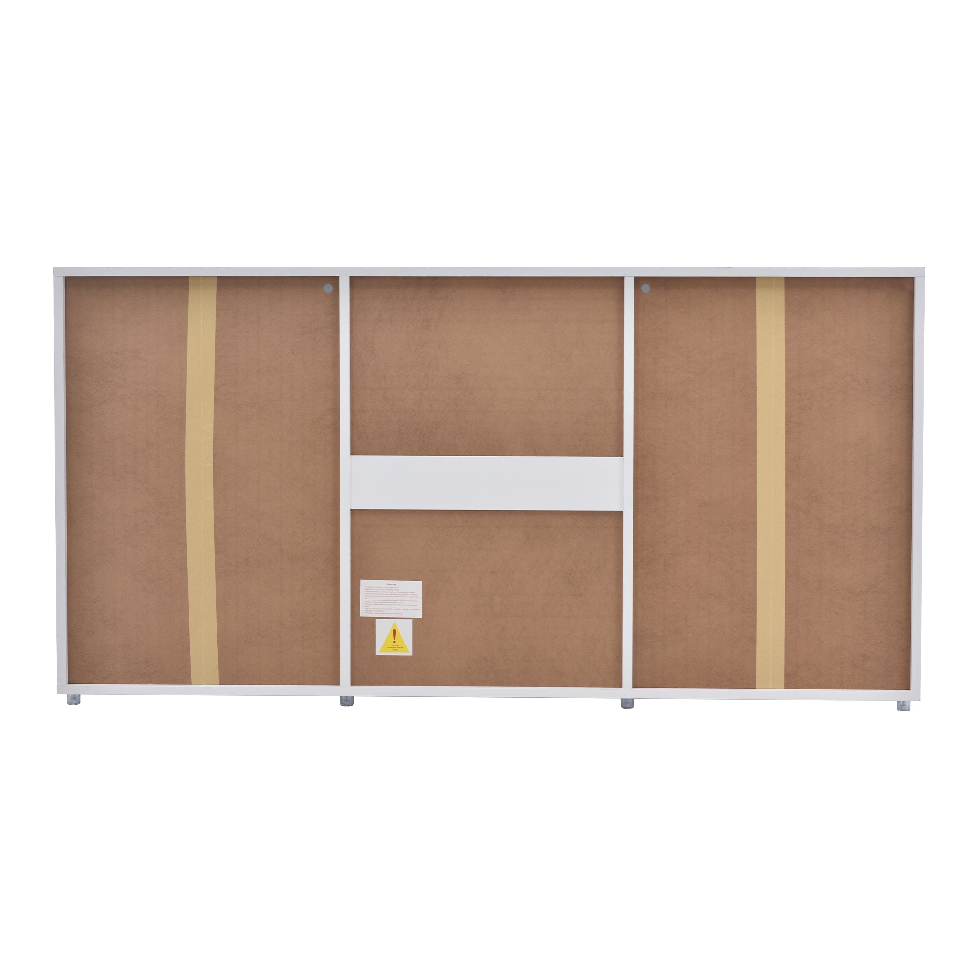 Logidon dressoir TV-meubel 140x35x70 cm wit met LED-verlichting