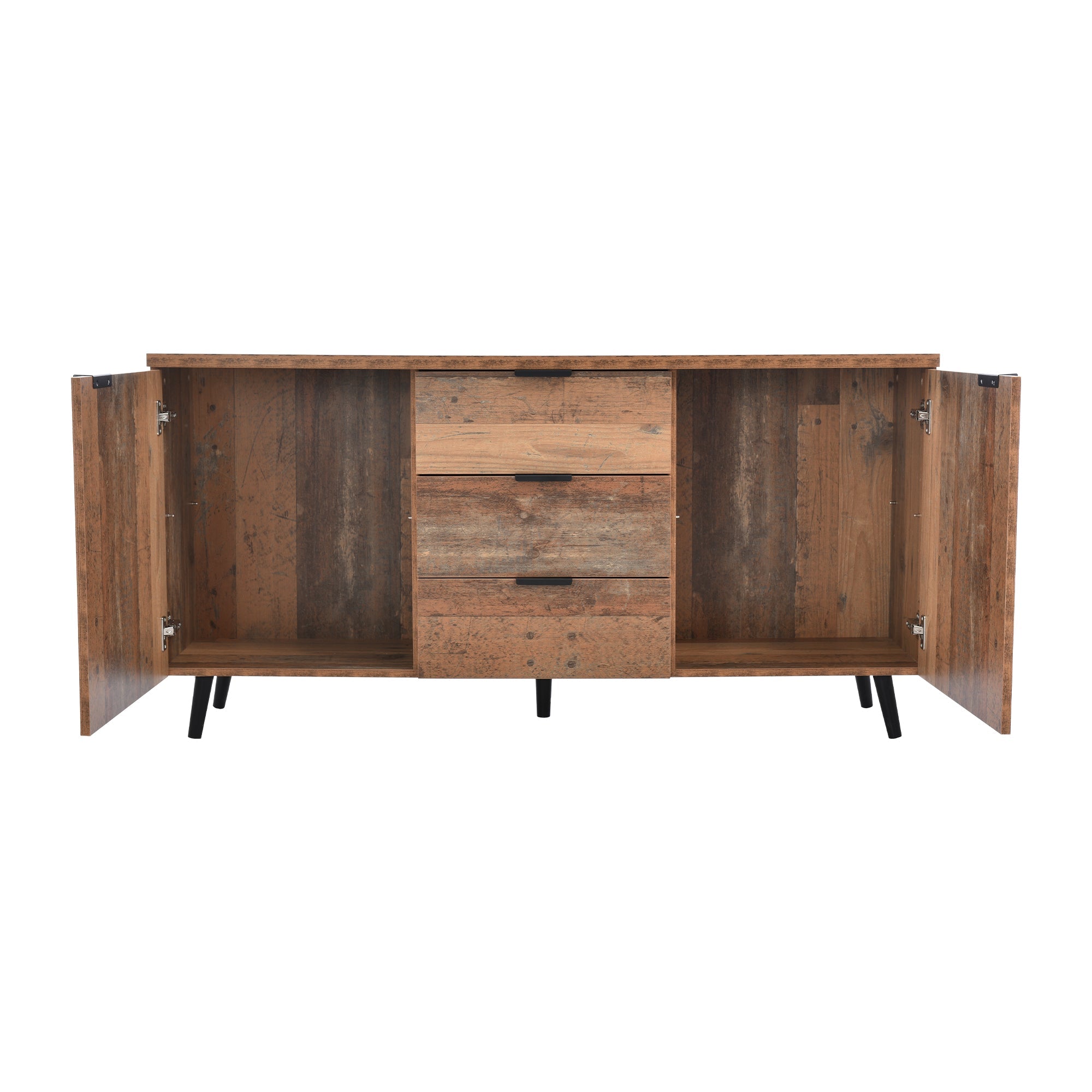 Logidon Sideboard TV Cabinet Adjustable Shelves 140 cm Vintage Brown