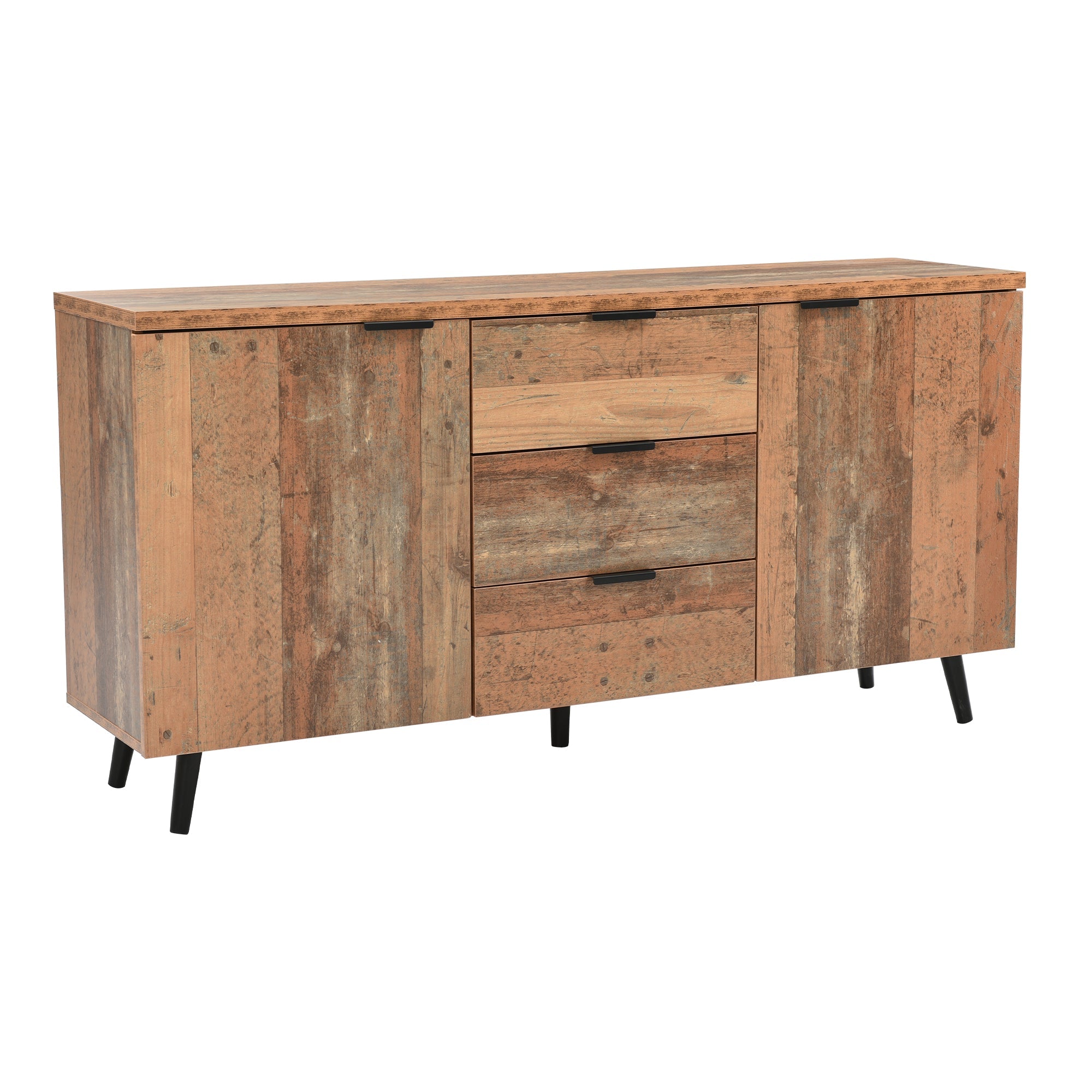 Logidon Sideboard TV Cabinet Adjustable Shelves 140 cm Vintage Brown