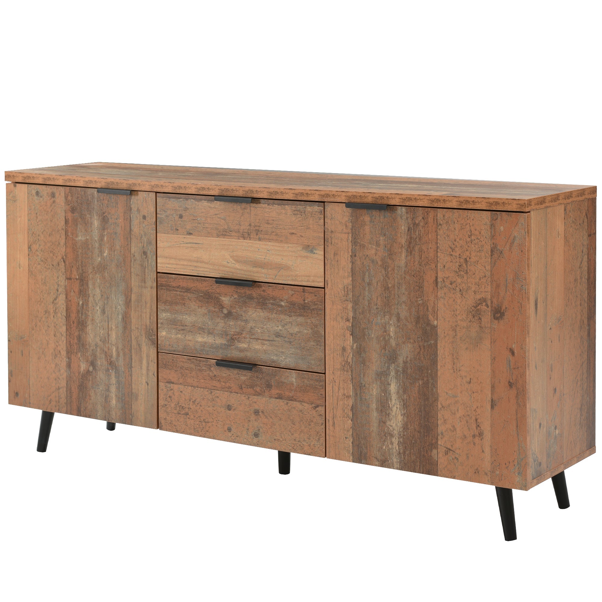 Logidon Sideboard TV Cabinet Adjustable Shelves 140 cm Vintage Brown
