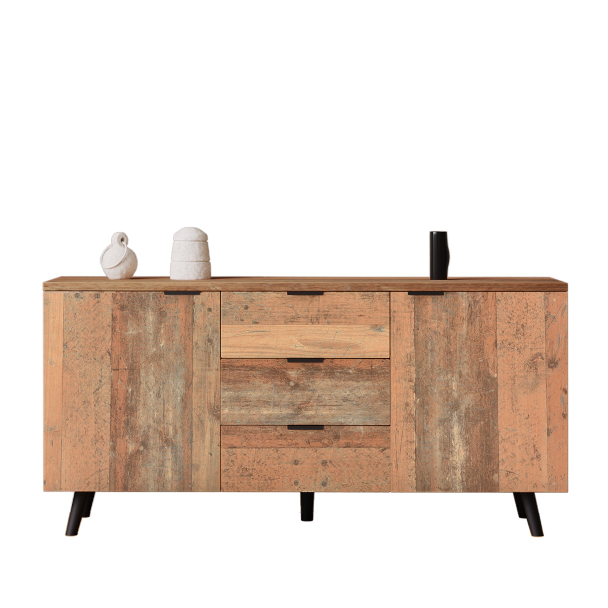 Logidon Sideboard TV Cabinet Adjustable Shelves 140 cm Vintage Brown