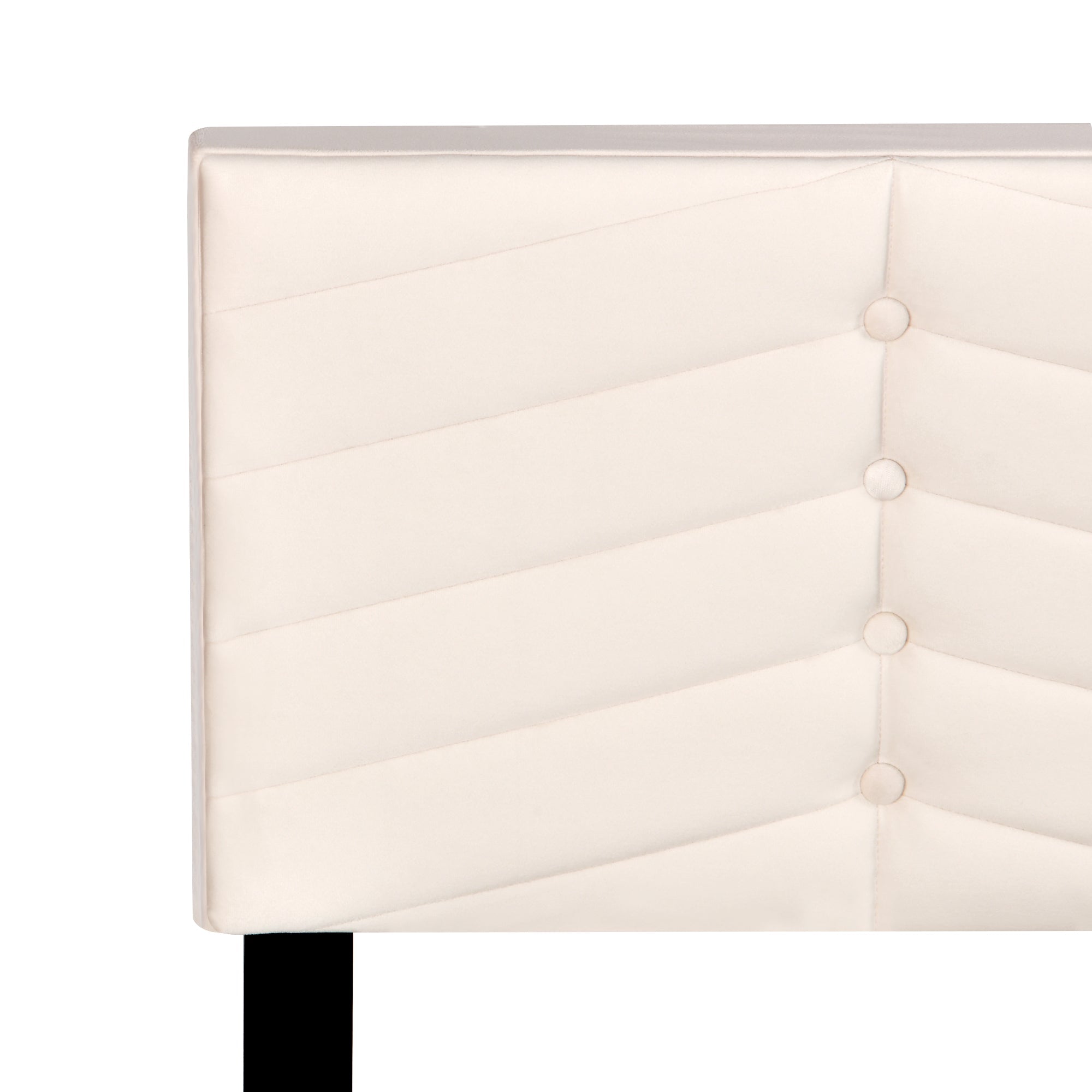 Logidon gestoffeerd bed 140x190 met in hoogte verstelbaar hoofdbord beige fluweel