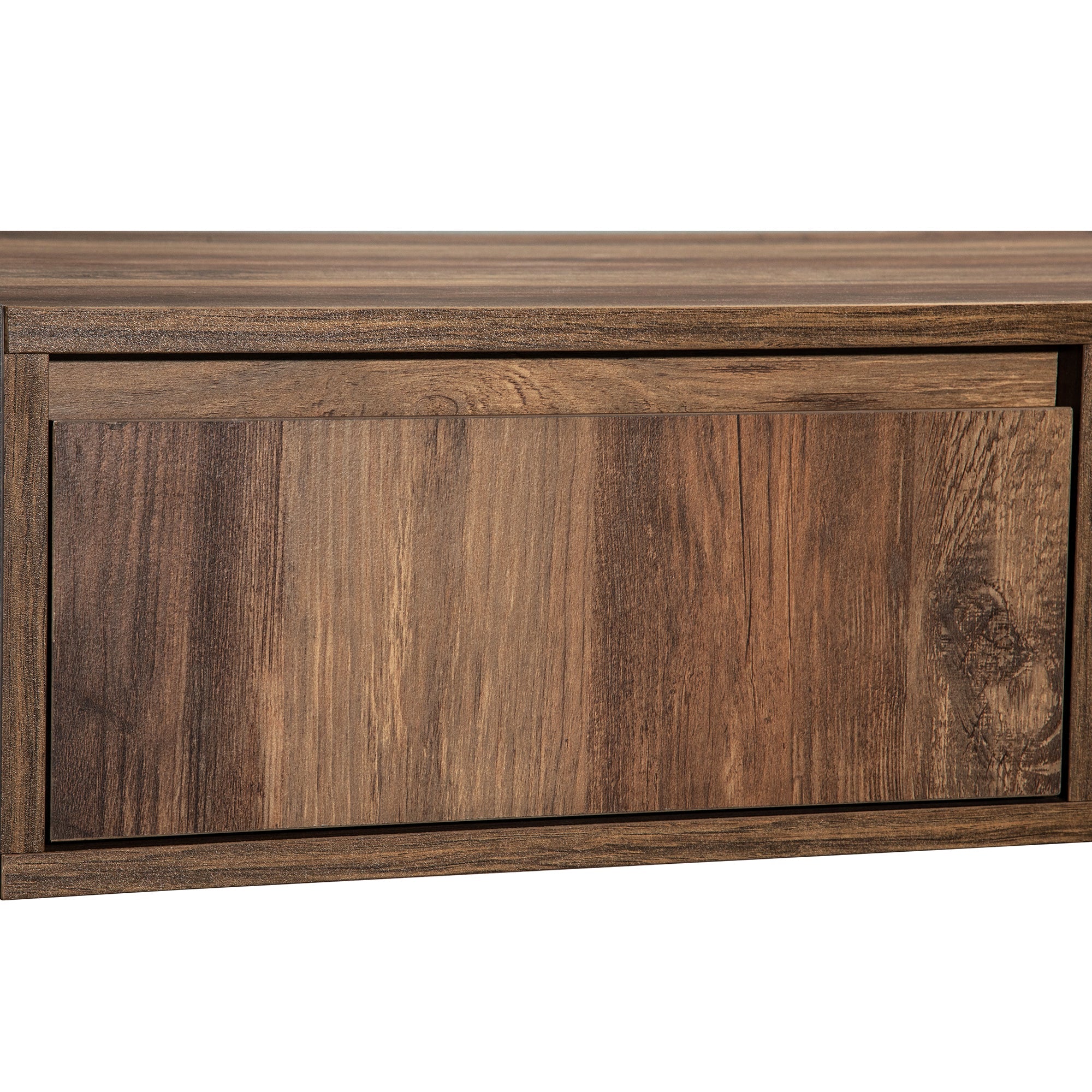 Logidon Coffee Table Anthracite Handleless Drawer and Double Storage Space