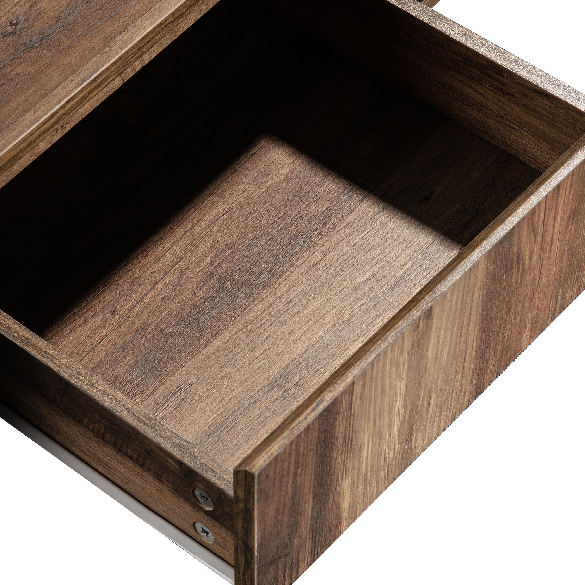 Logidon Coffee Table Anthracite Handleless Drawer and Double Storage Space
