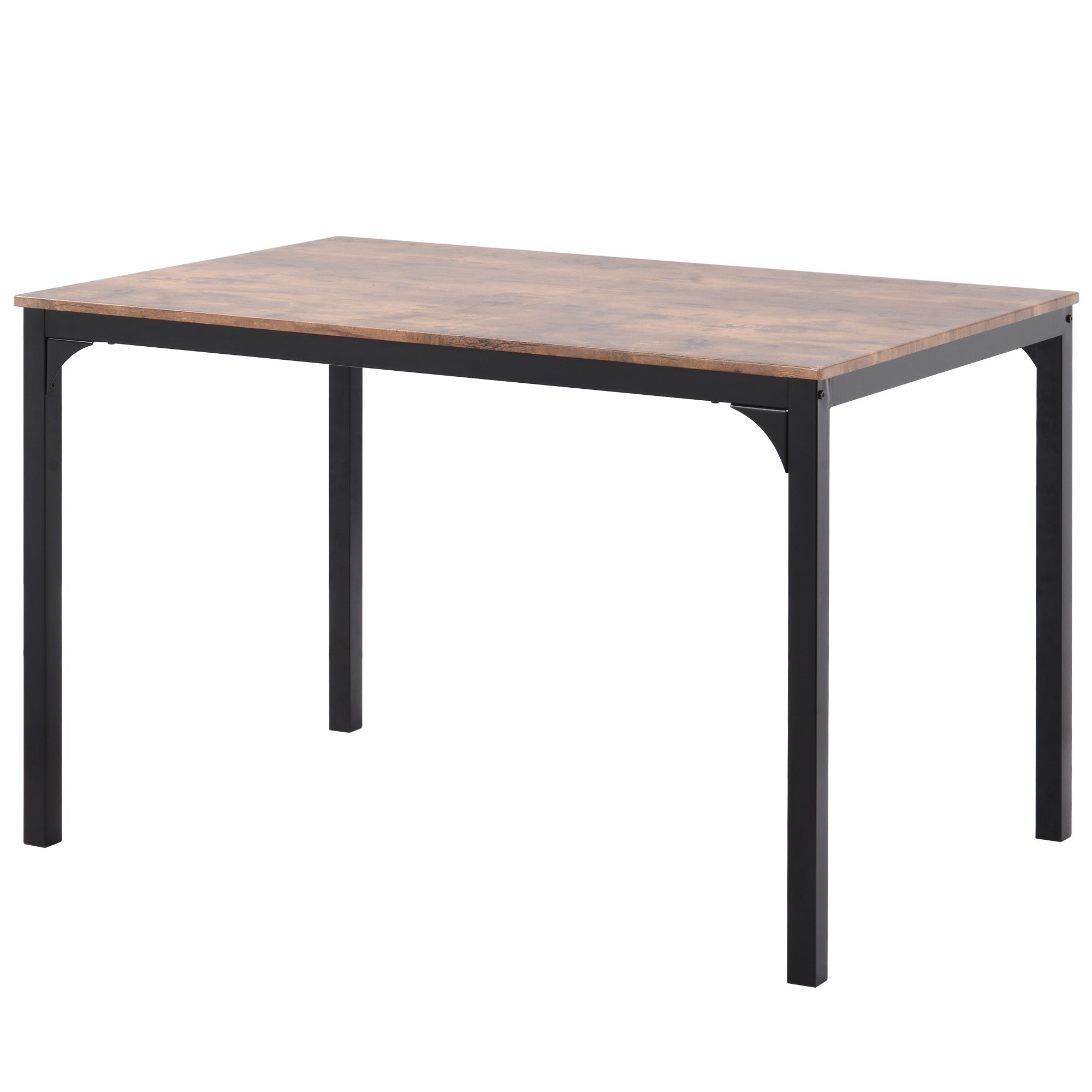 Logidon eettafelgroep vintage bruin met 4 stoelen voor balkon