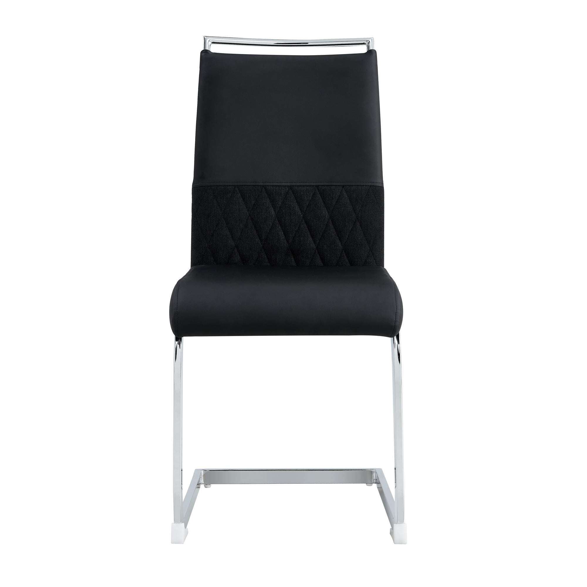 Logidon Set of 6 Dining Chairs High Backrest Black