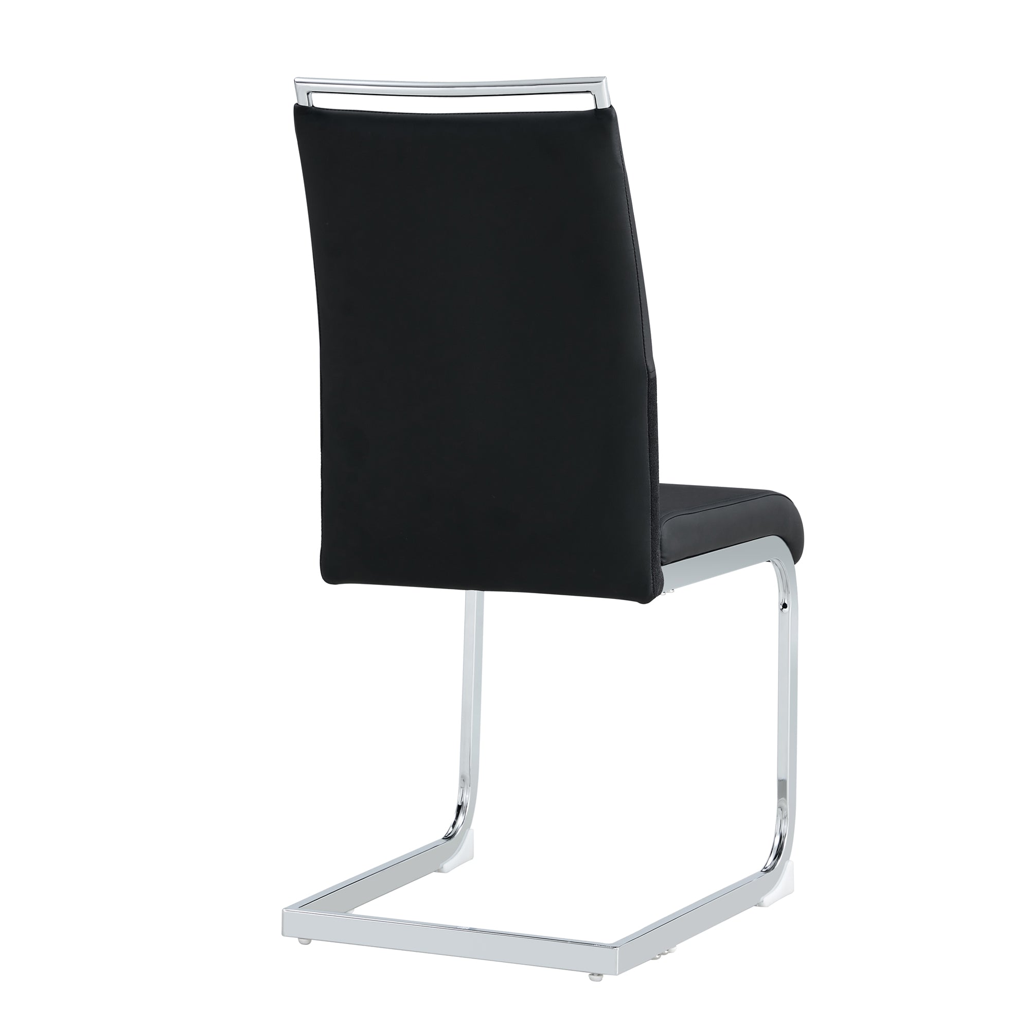 Logidon Set of 6 Dining Chairs High Backrest Black