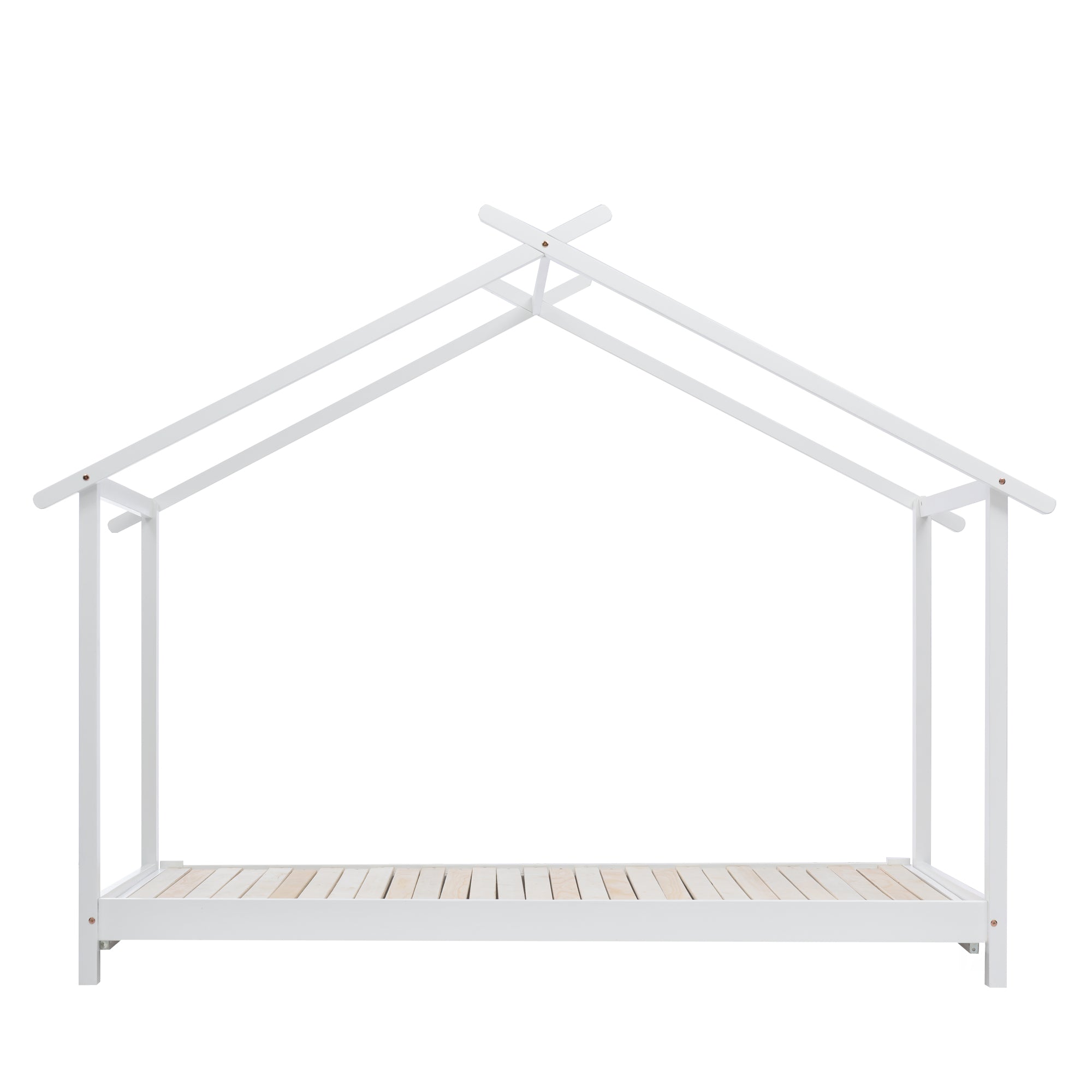 Logidon huisbed 90/180x190 cm wit van hout Converteerbaar