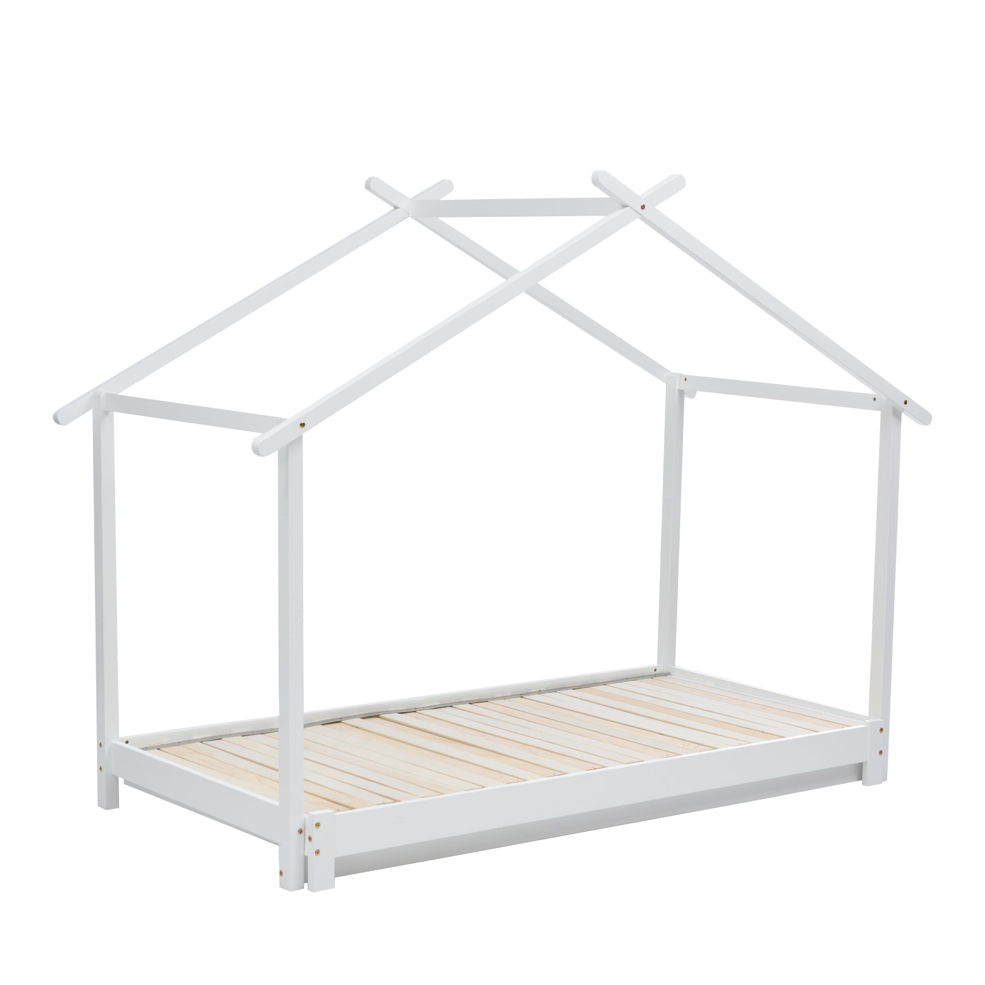 Logidon huisbed 90/180x190 cm wit van hout Converteerbaar