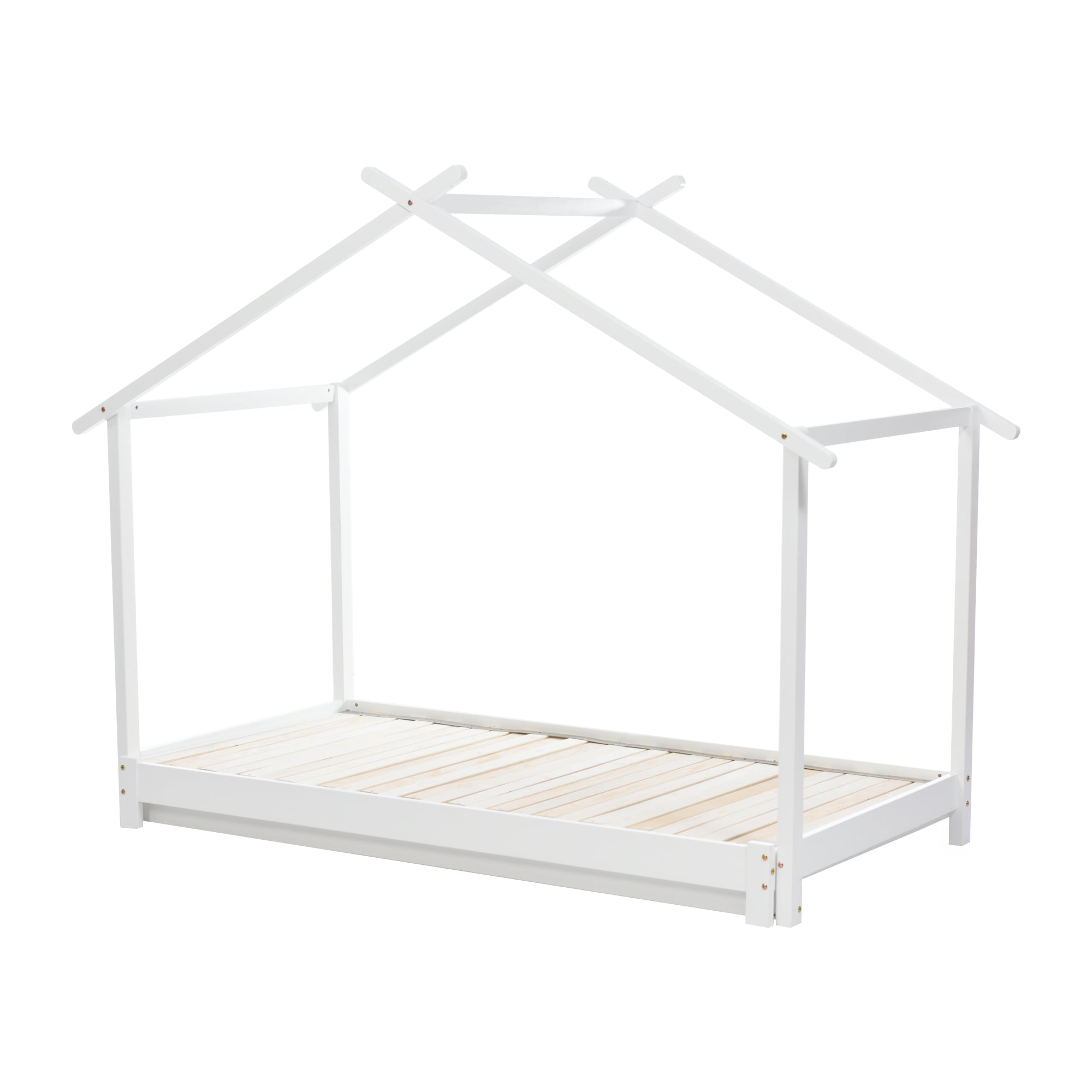 Logidon huisbed 90/180x190 cm wit van hout Converteerbaar