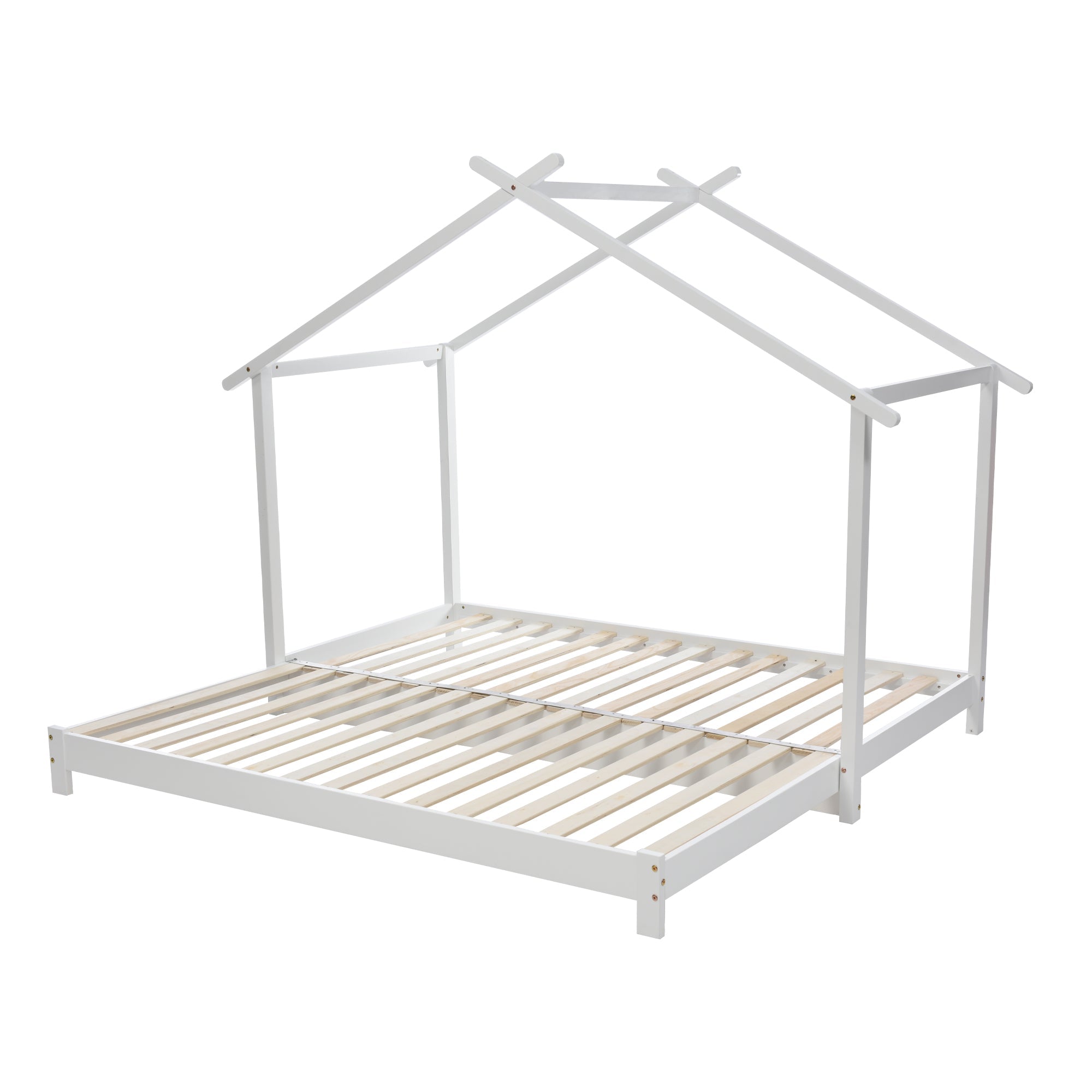Logidon huisbed 90/180x190 cm wit van hout Converteerbaar