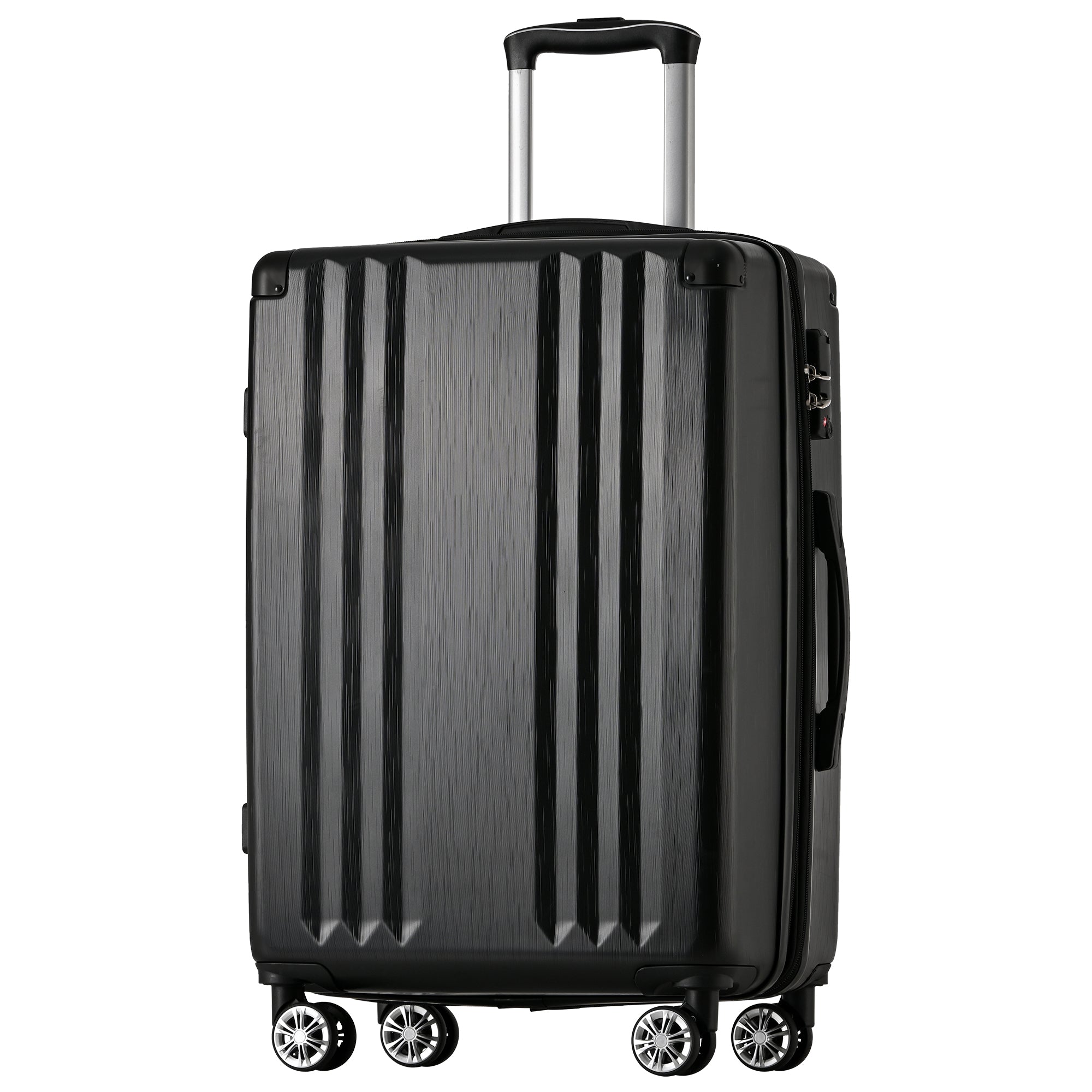 Logidon koffer met harde schaal zwart 58×40,5×28 cm 4 wielen