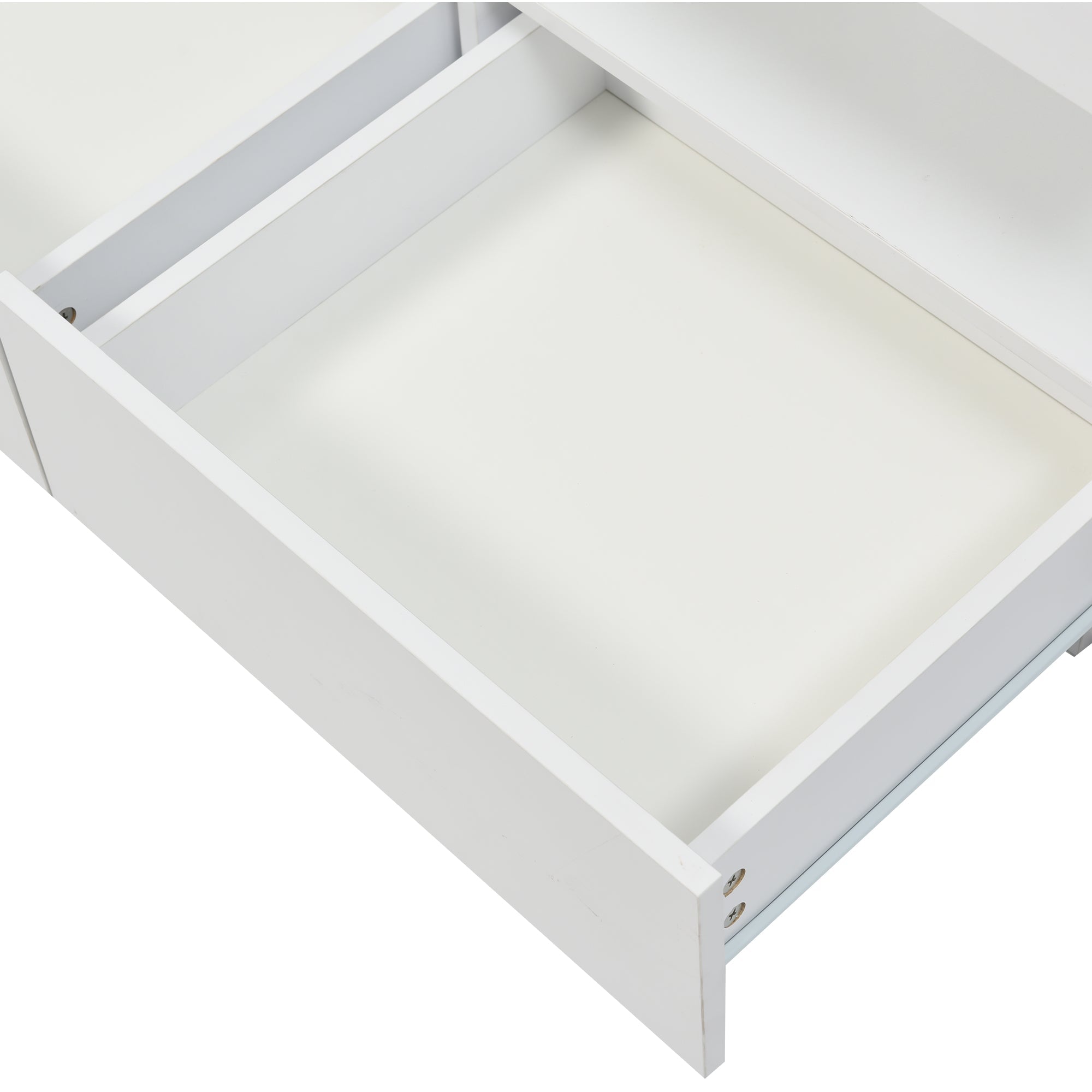 Logidon Hoogglans Witte Salontafel Met LED Verlichting Moderne Tafel
