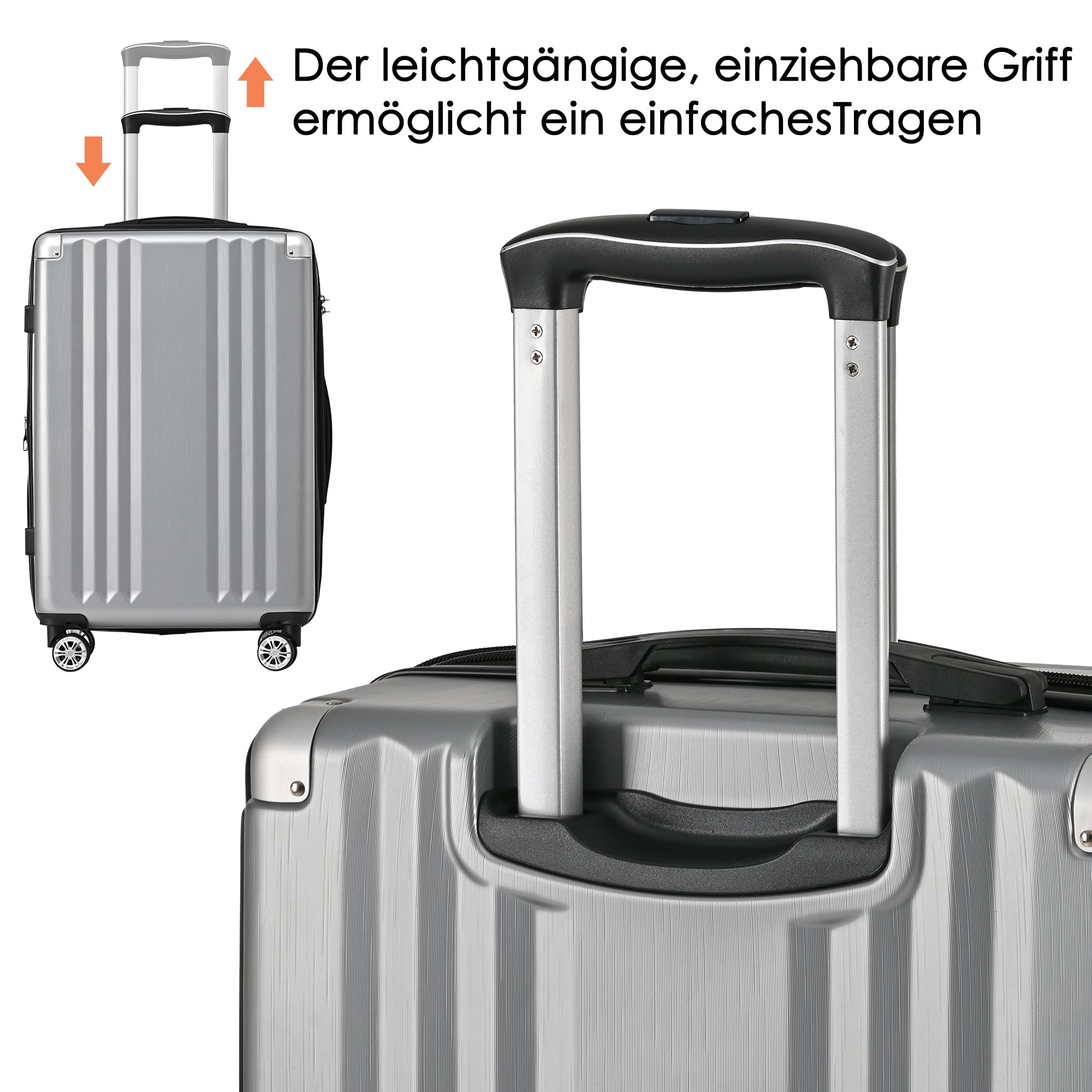 Logidon hardcase zilvergrijs TSA slot 56,5x37,5x22,5 cm