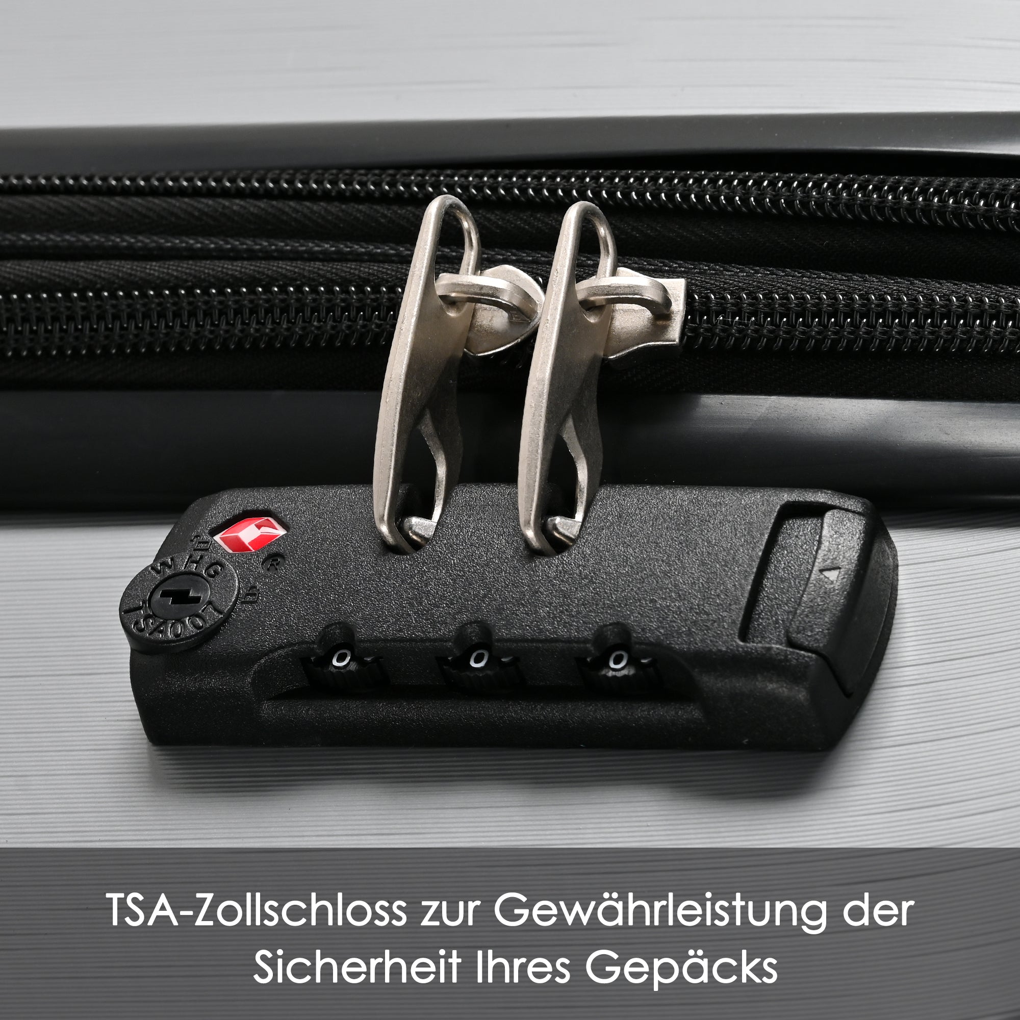 Logidon hardcase zilvergrijs TSA slot 56,5x37,5x22,5 cm