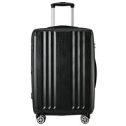Logidon koffer met harde schaal zwart 58×40,5×28 cm 4 wielen