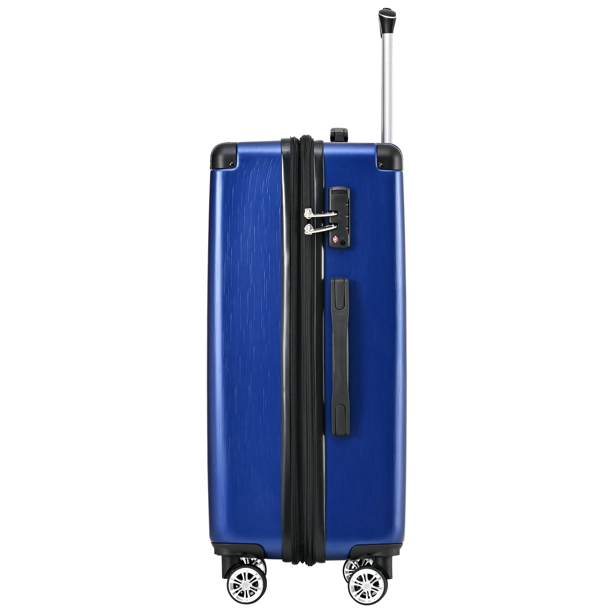 Logidon hardschalige koffer donkerblauw 4-wielig TSA-slot