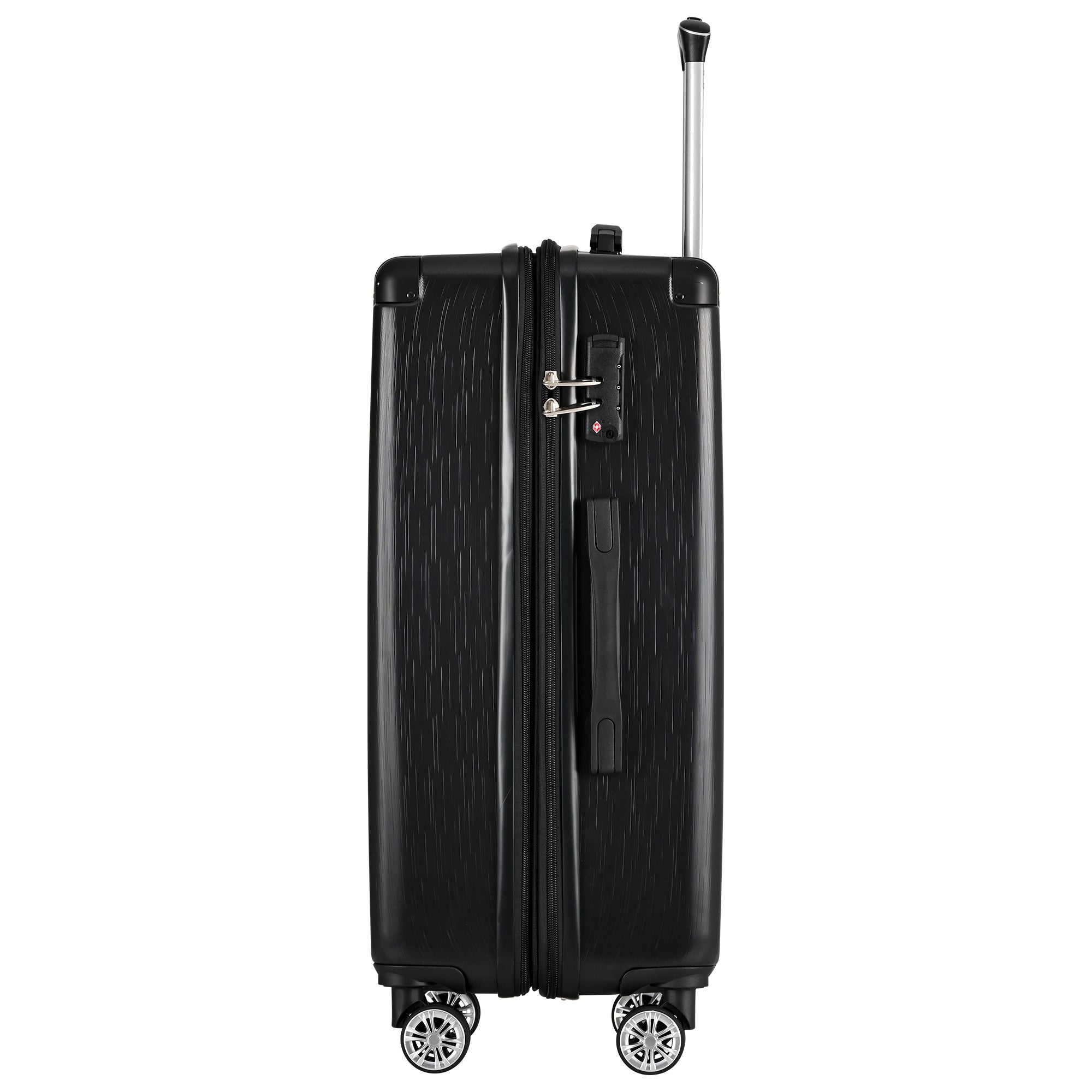 Logidon koffer met harde schaal zwart 58×40,5×28 cm 4 wielen