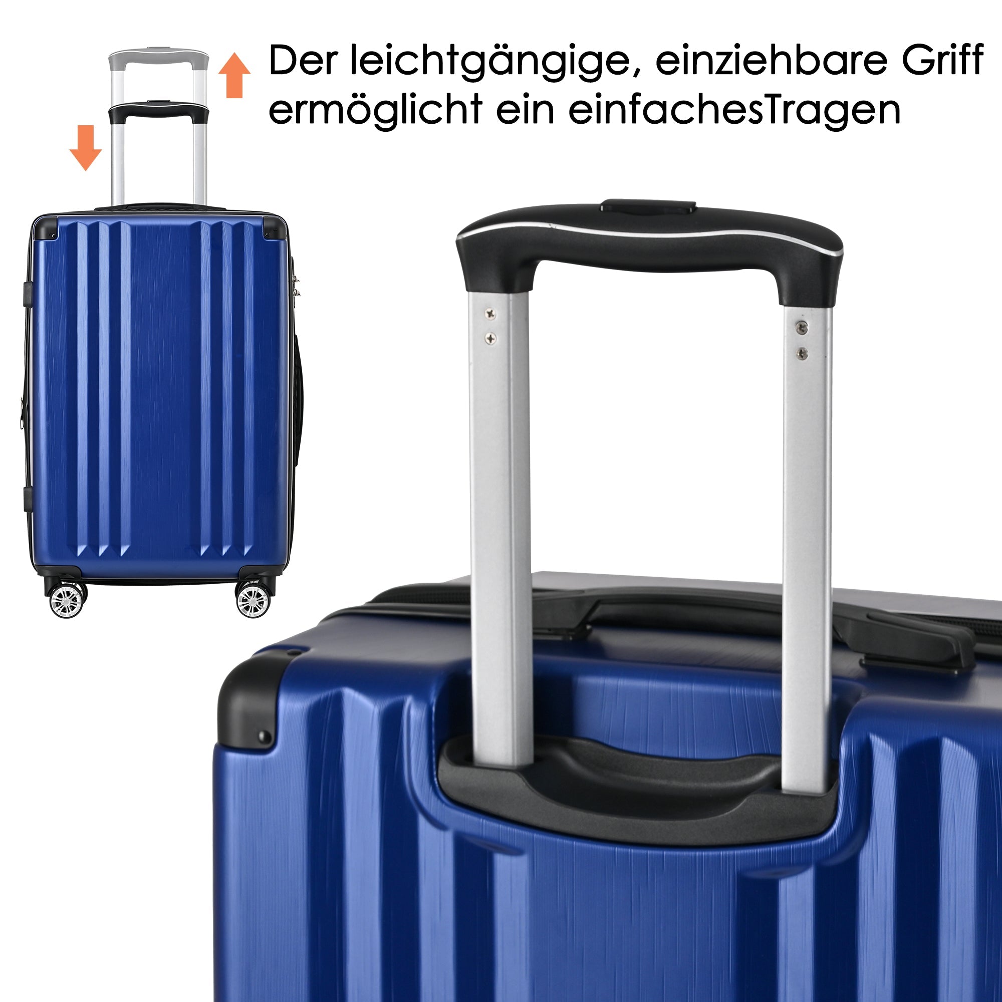 Logidon hard case dark blue 58 x 40.5 x 28 cm 4 wheels TSA