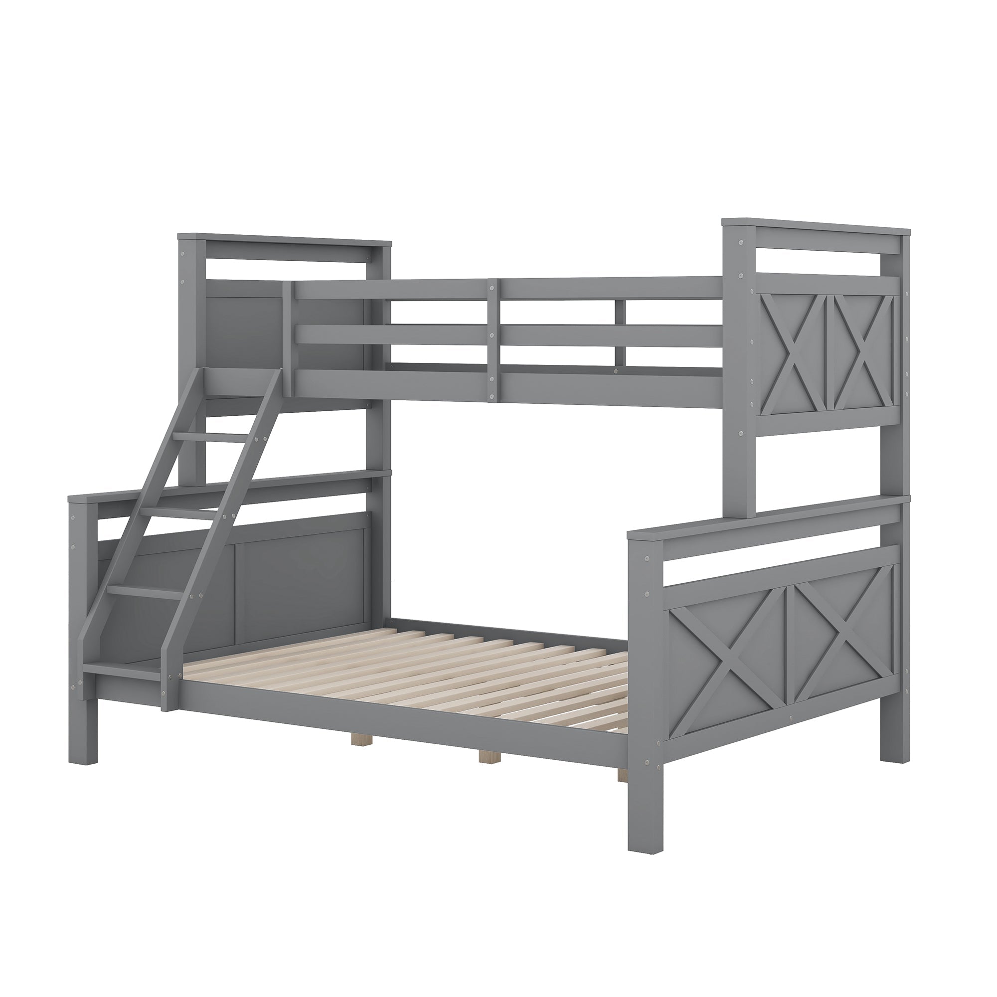 Logidon stapelbed grijs 90x200 cm om te bouwen tot twee bedden