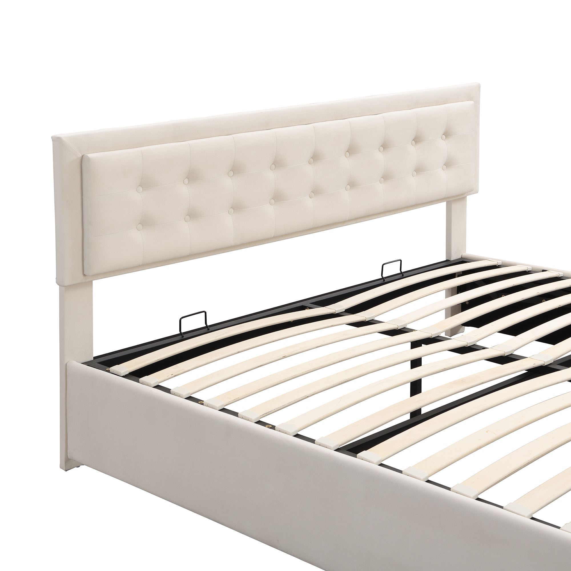 Logidon Bed With Box And Drawers 180x200 Beige Storage Space