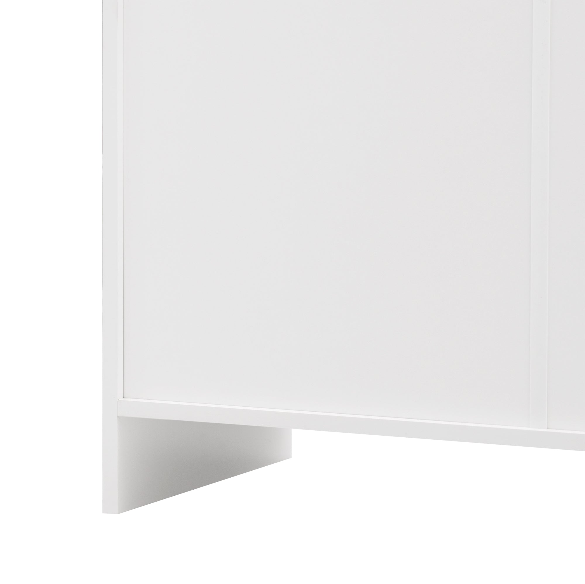 Logidon Sideboard 160 cm White Wood Grain Four Doors Three Drawers