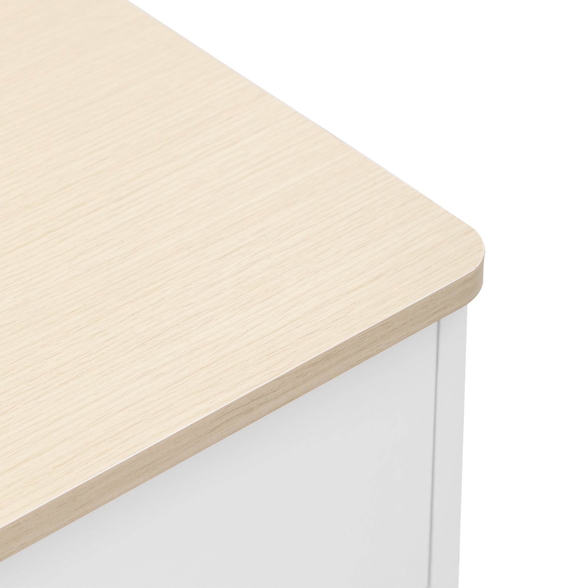 Logidon Sideboard 160 cm White Wood Grain Four Doors Three Drawers