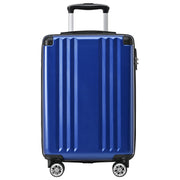 Logidon harde koffer donkerblauwe handbagage 4 wielen TSA-slot