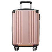 Logidon hardcase roze vier wielen TSA ABS