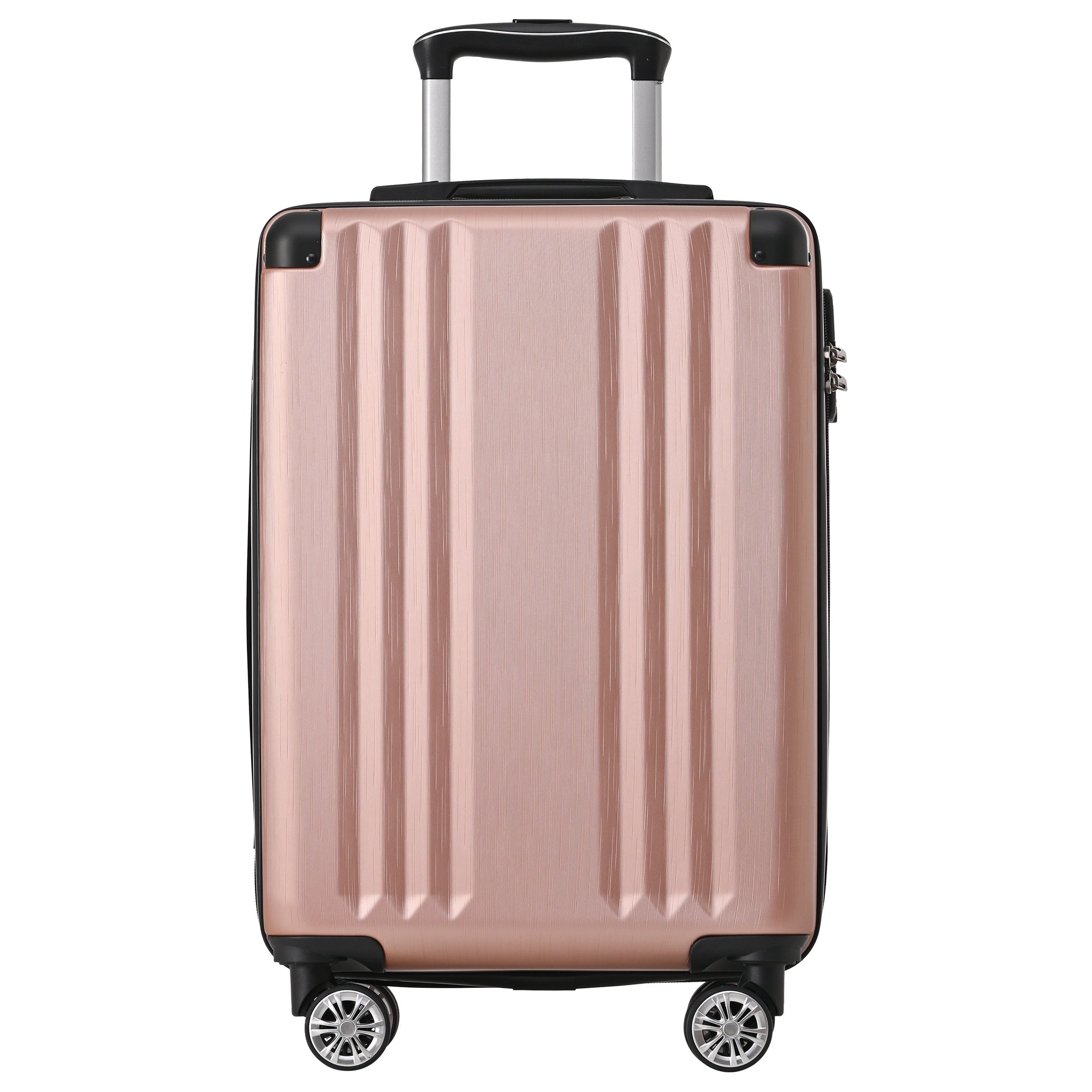 Logidon hardcase roze vier wielen TSA ABS
