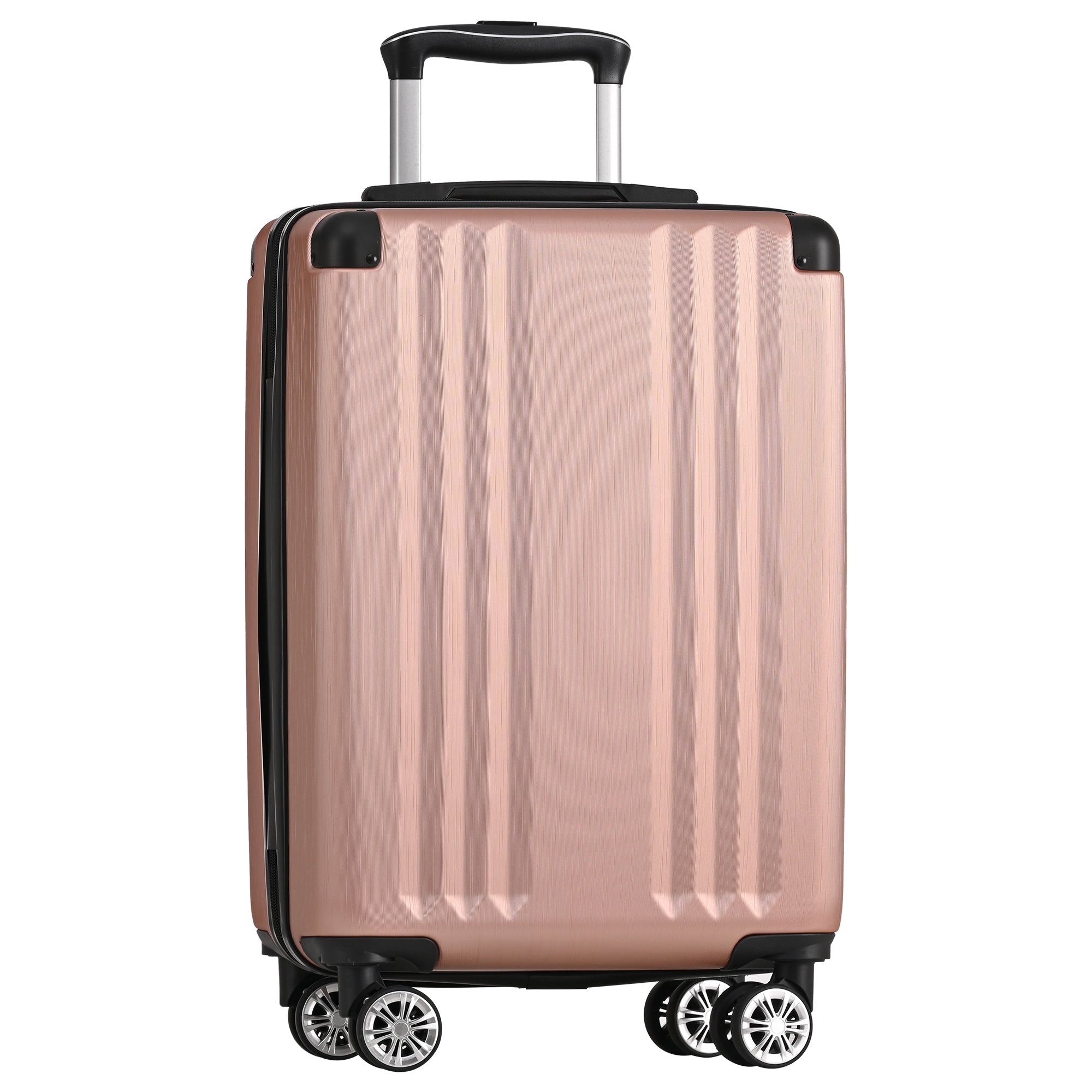 Logidon hardcase roze vier wielen TSA ABS