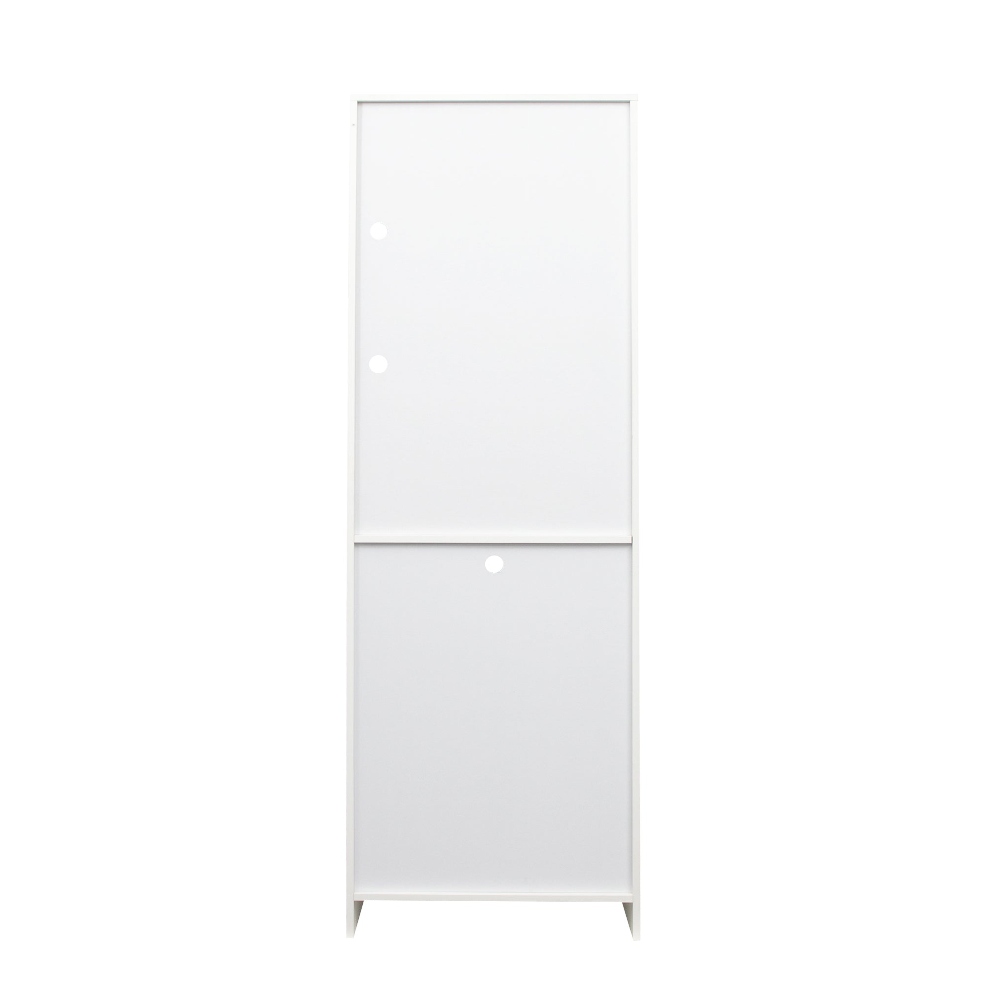 Logidon showcase with 16 colors LED lighting white standing showcase
