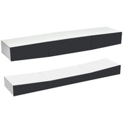 Logidon Hanging TV Board With LED Lighting 180x40 cm Gray