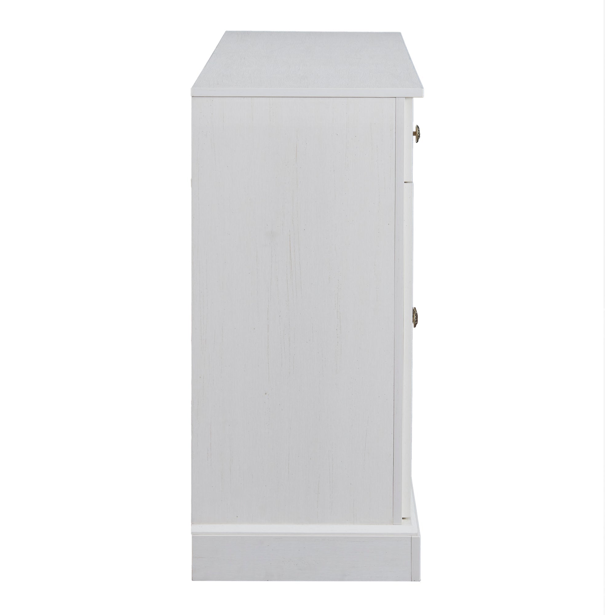 Logidon Groot dressoir 4 deuren 2 lades antiek wit 150x40x86 cm