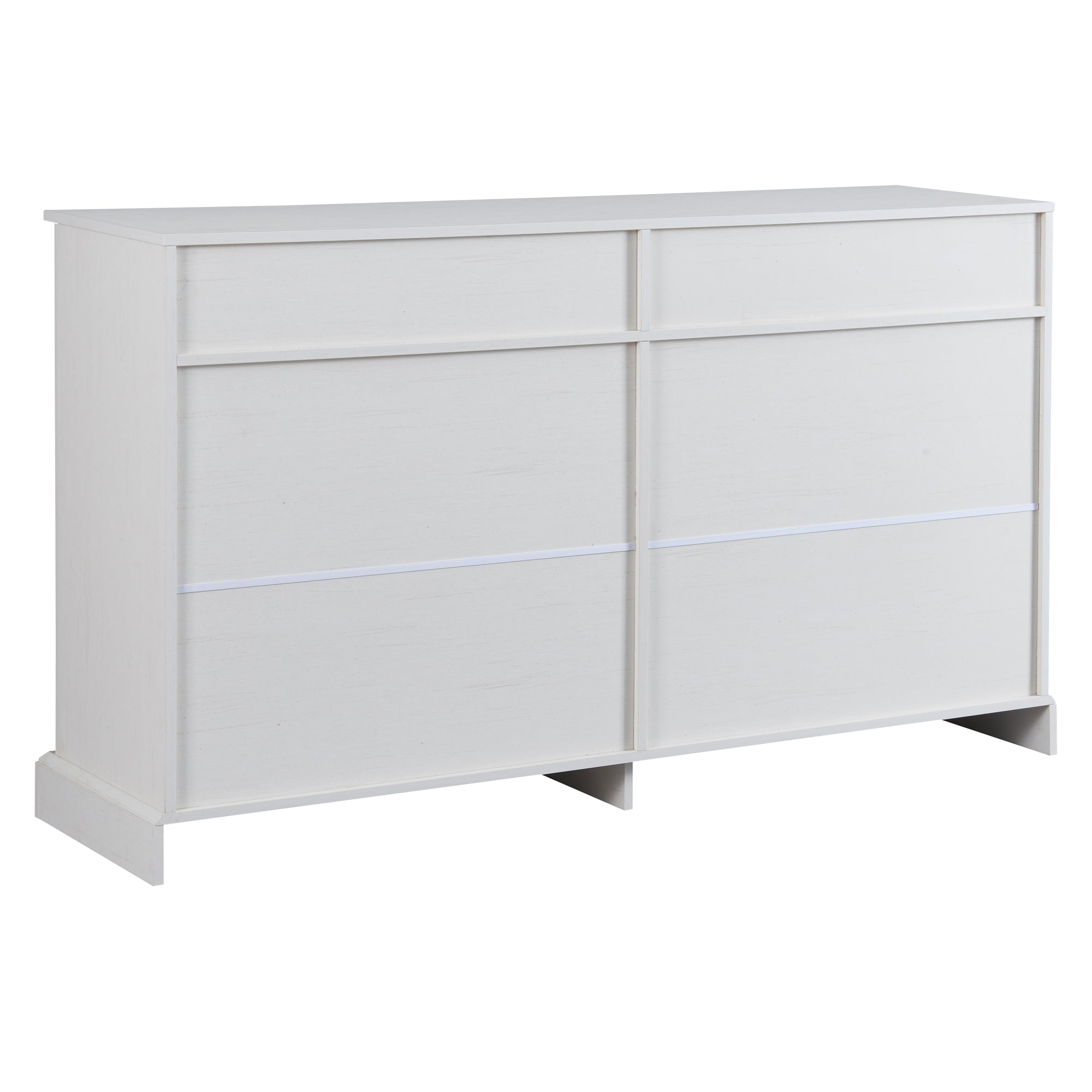 Logidon Groot dressoir 4 deuren 2 lades antiek wit 150x40x86 cm