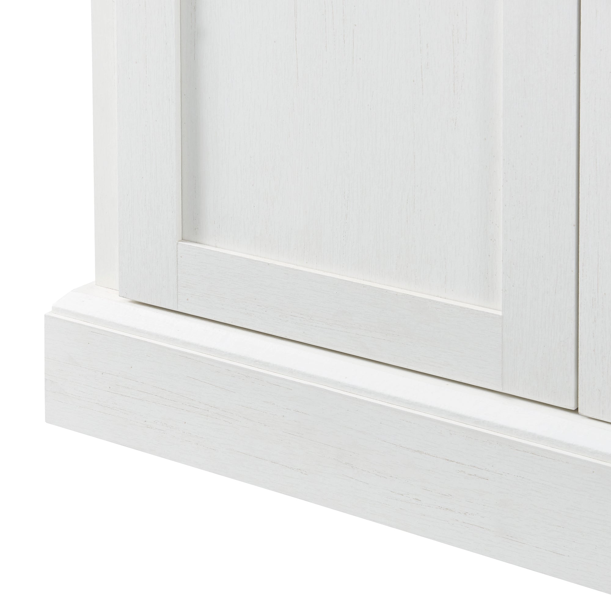 Logidon dressoir antiek wit naturel hout 150x86x40 4 deuren 2 lades