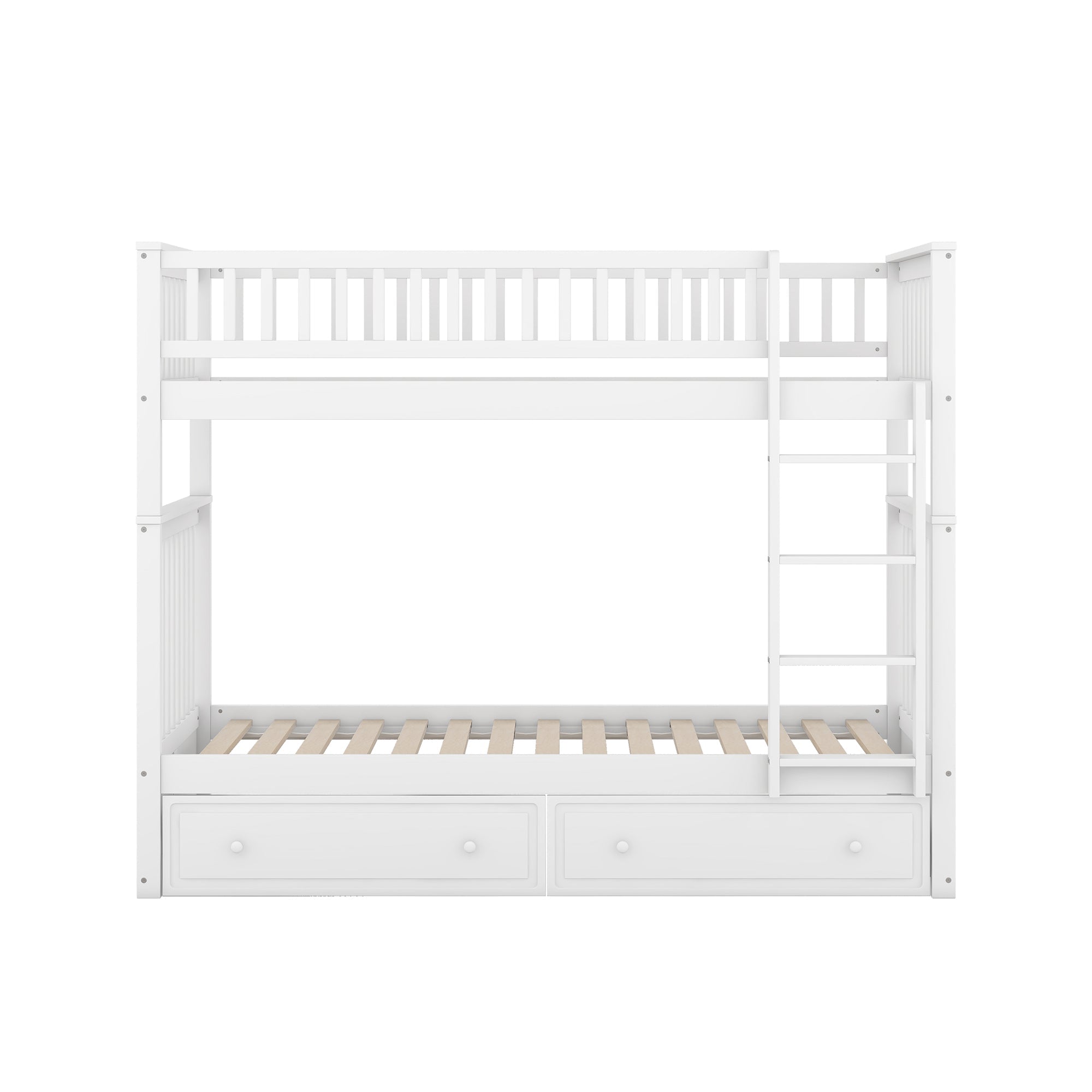 Logidon stapelbed 90x200 cm wit met opbergruimte voor twee personen