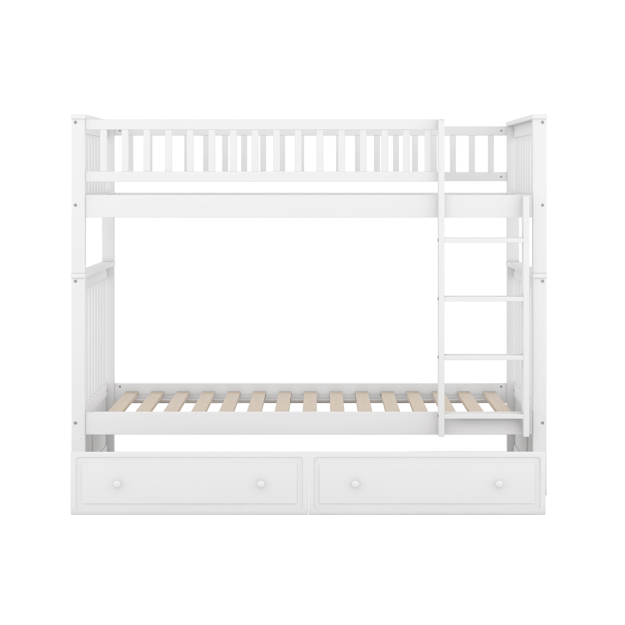 Logidon stapelbed 90x200 cm wit met opbergruimte voor twee personen