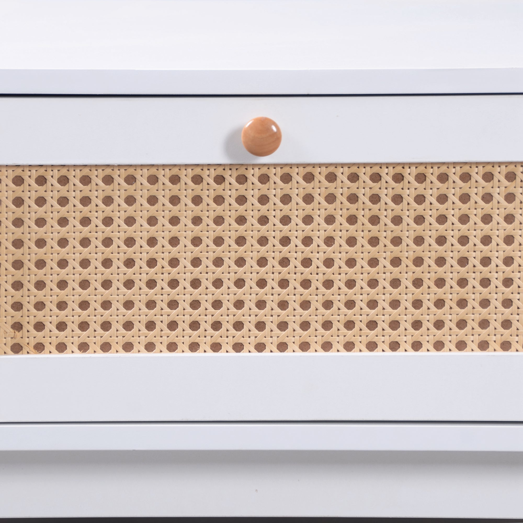 Logidon salontafel rotan salontafel 110x55x38,5 cm met schuifdeuren