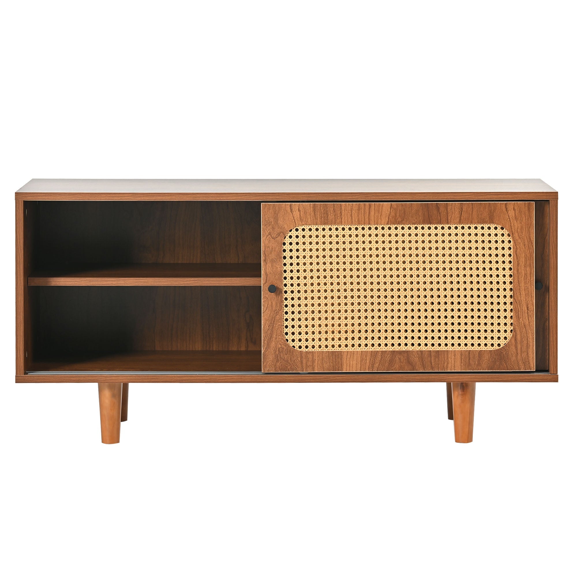 Logidon rotan dressoirset walnoot 104 cm schoenenkast